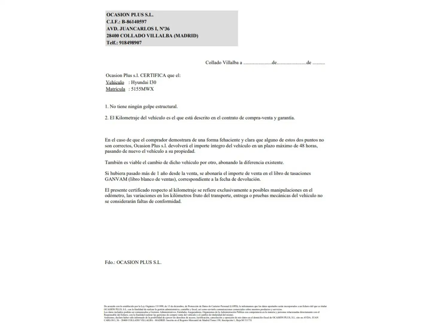 Certificado