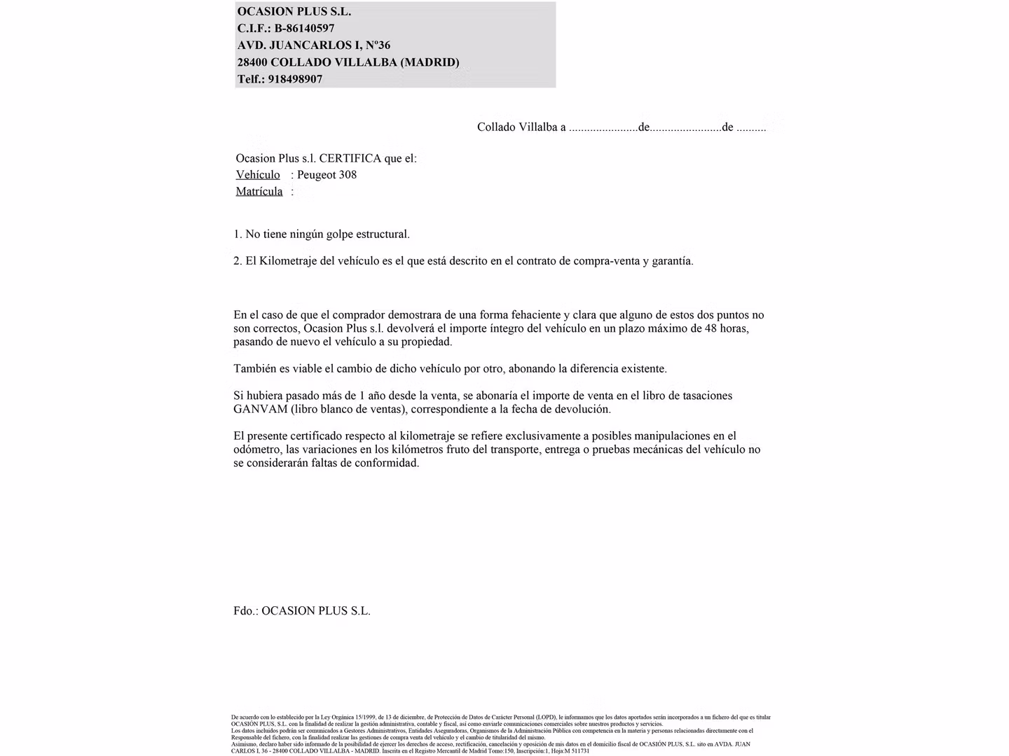 Certificado