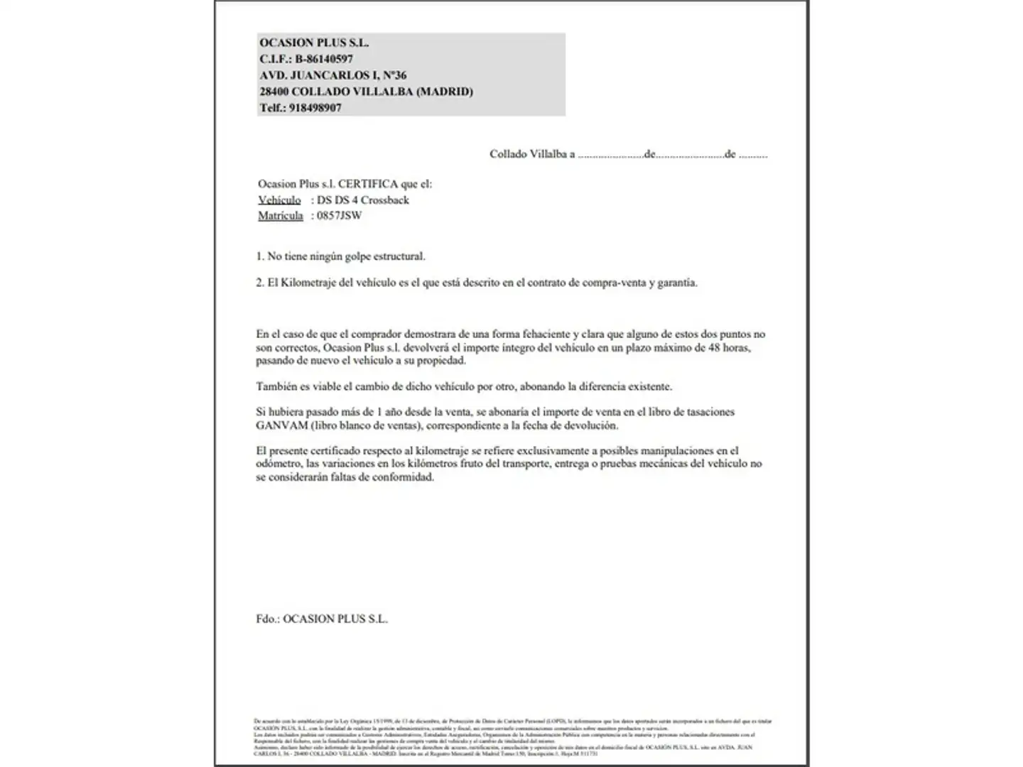 Certificado