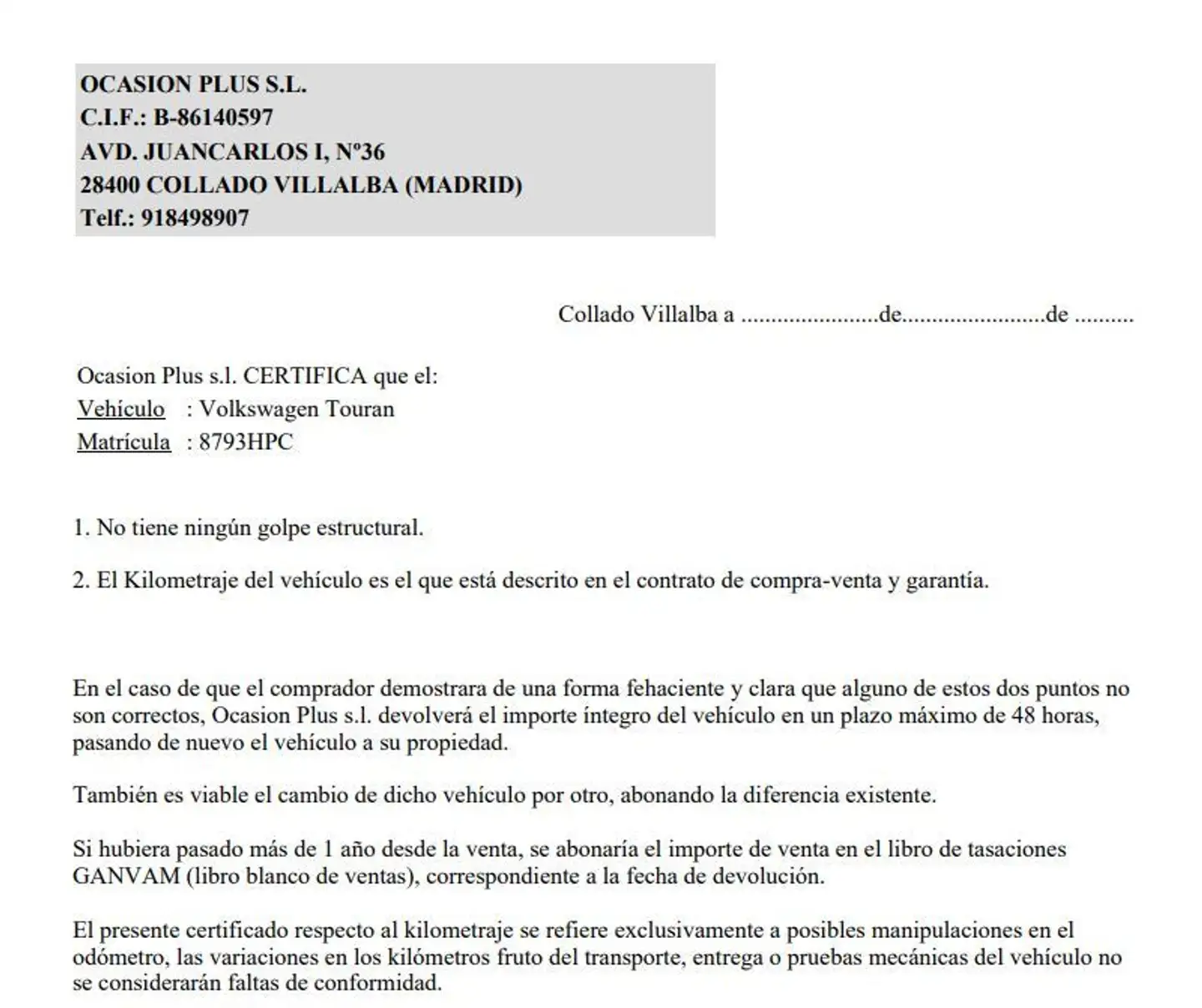 Certificado