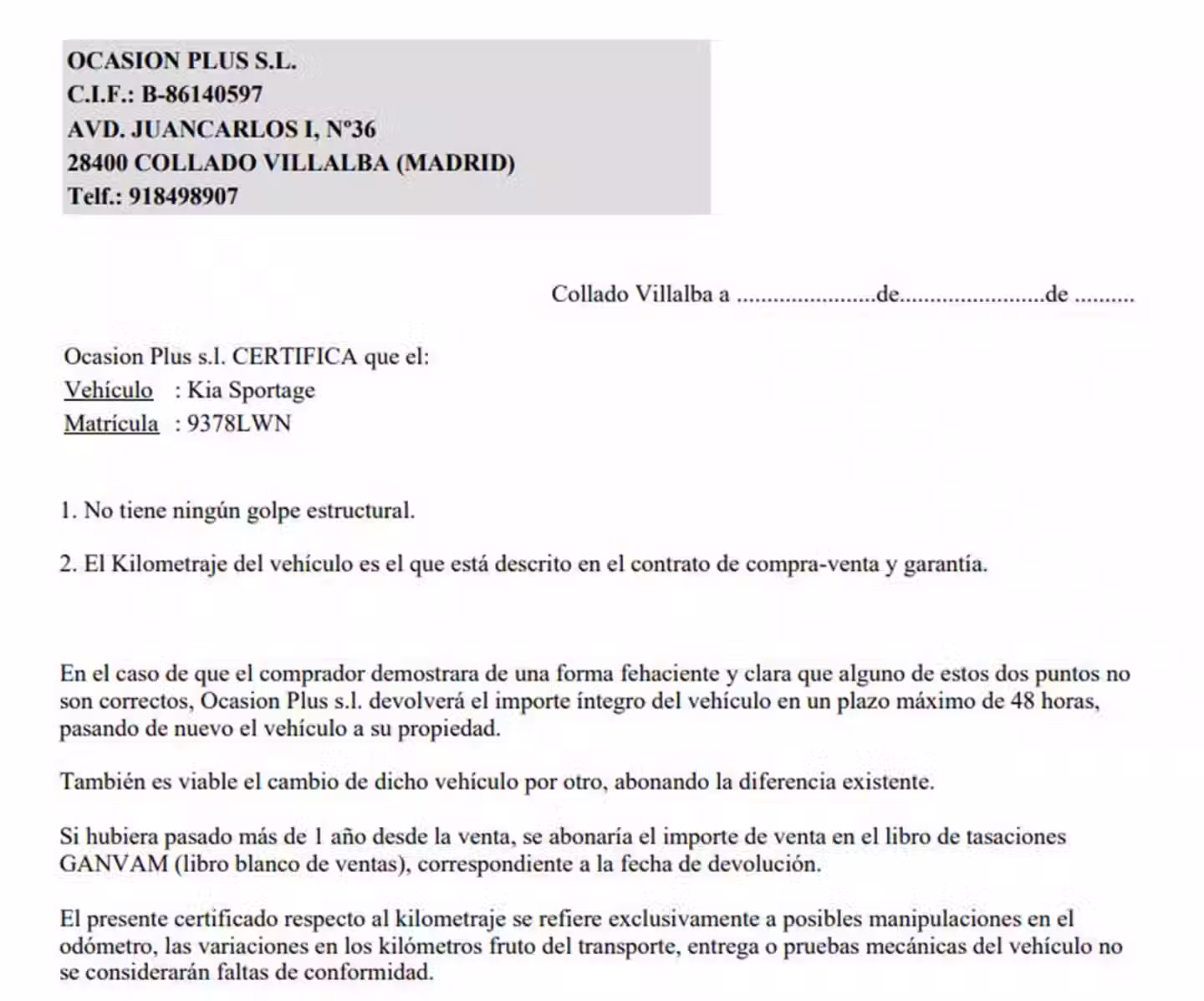 Certificado