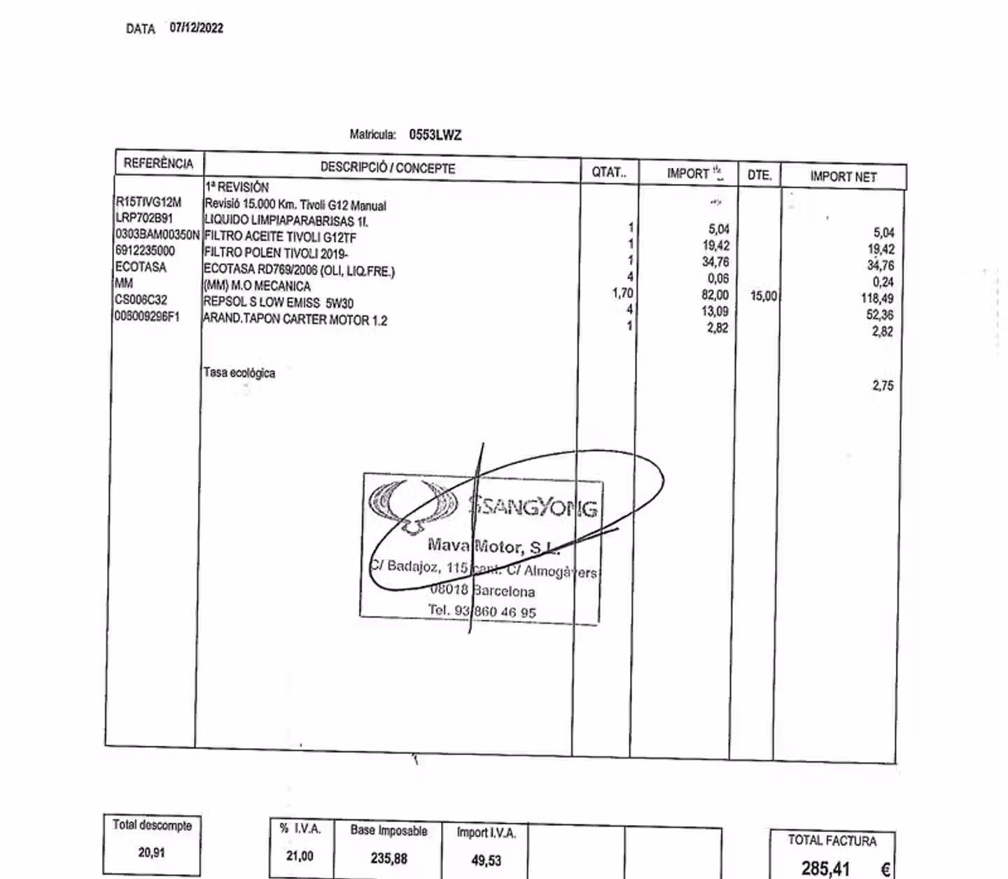Mantenimiento