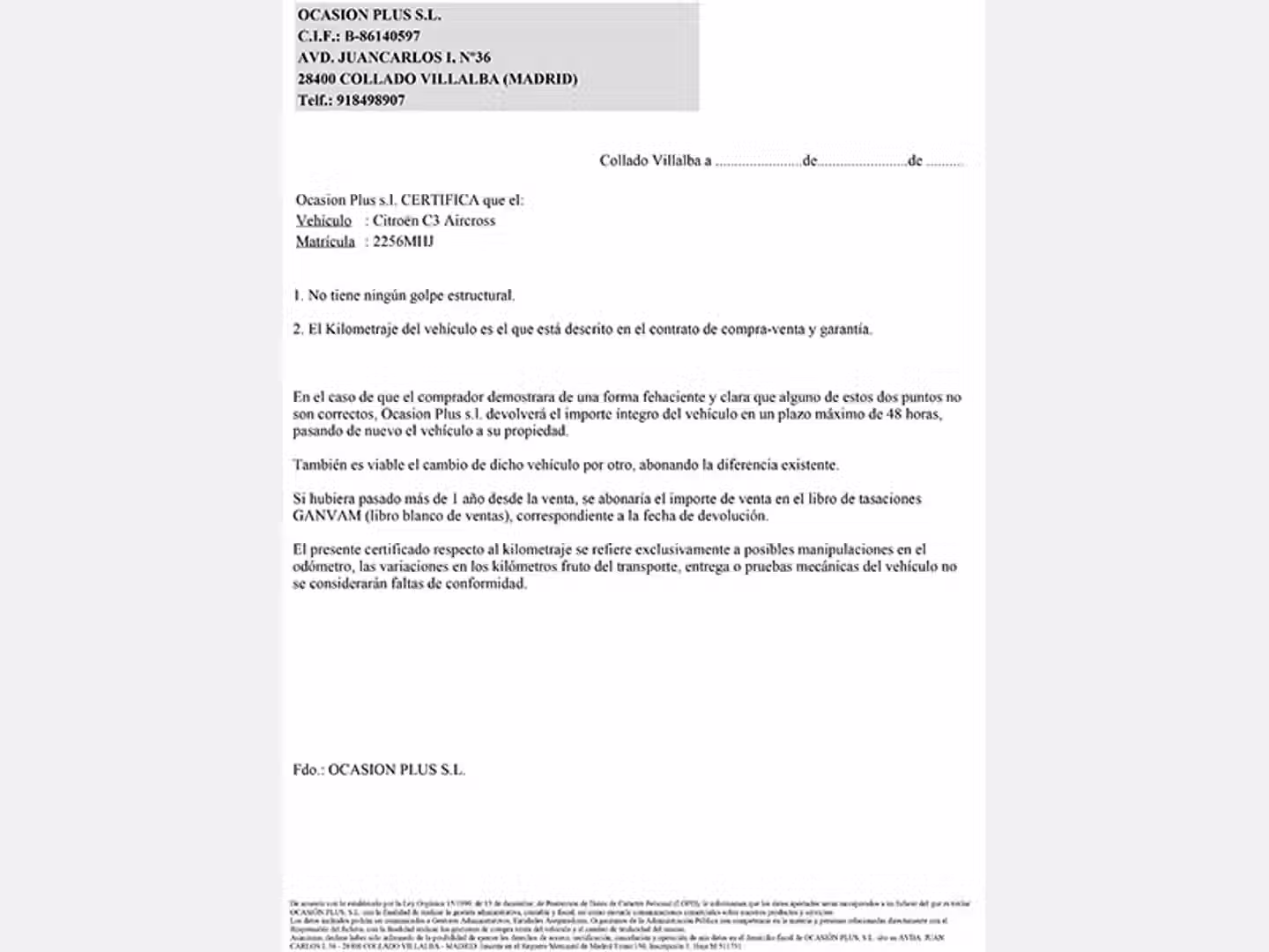 Certificado