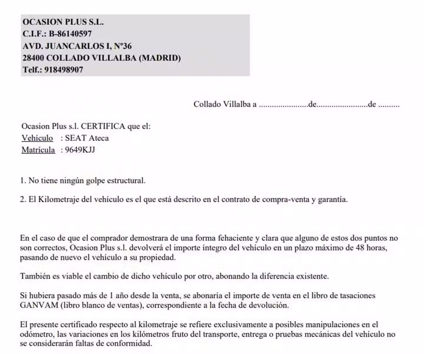 Certificado