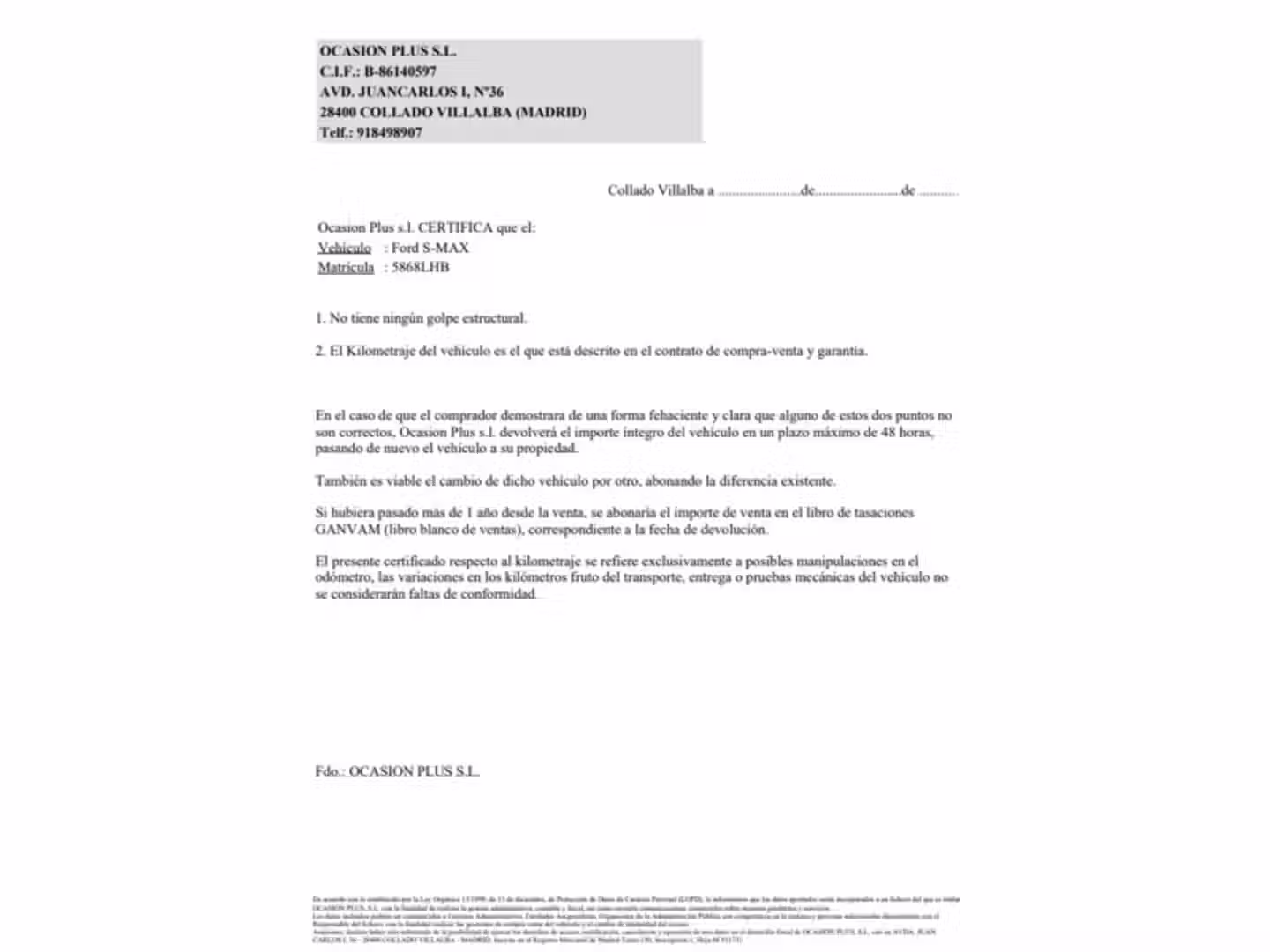 Certificado