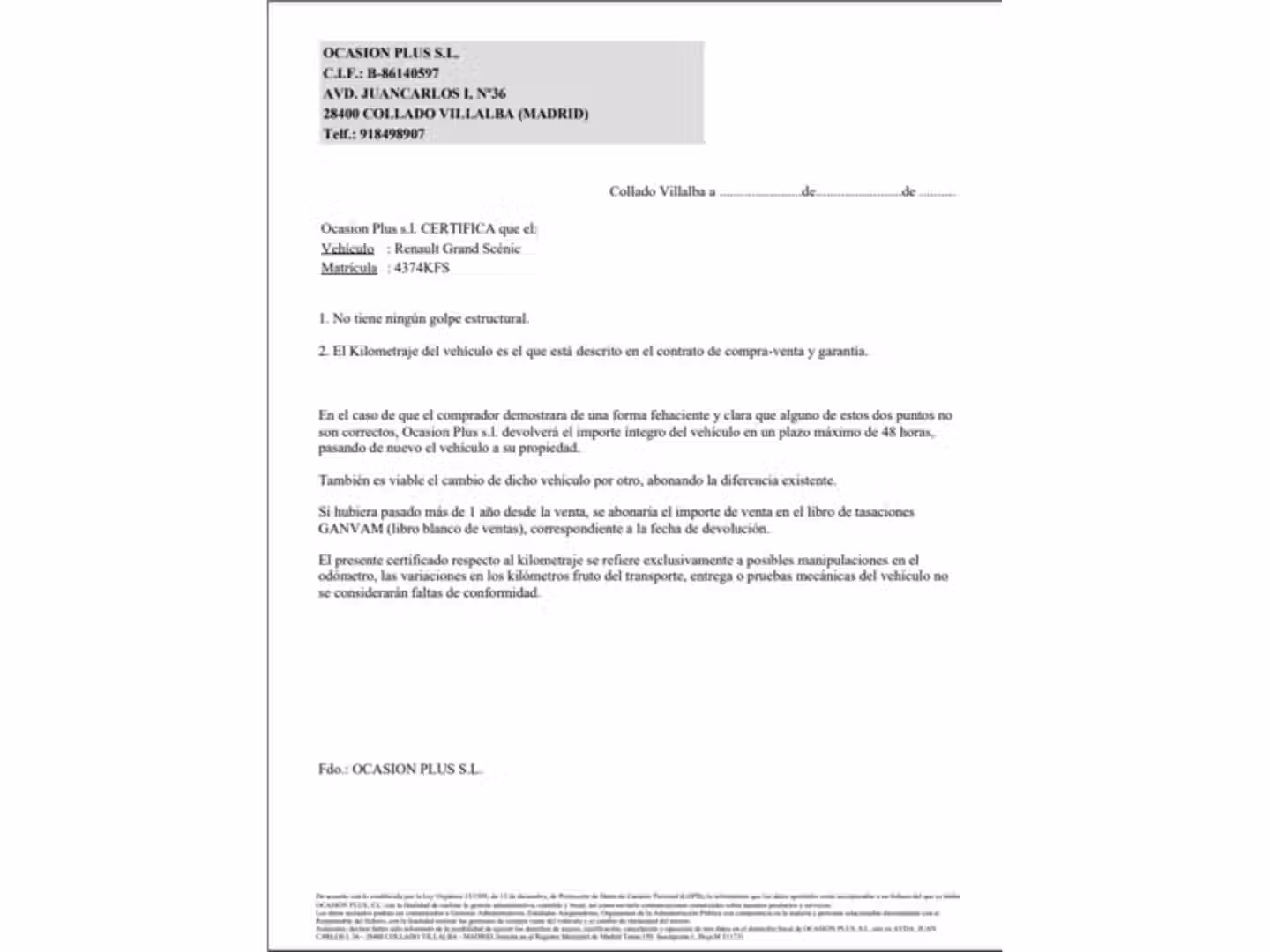 Certificado