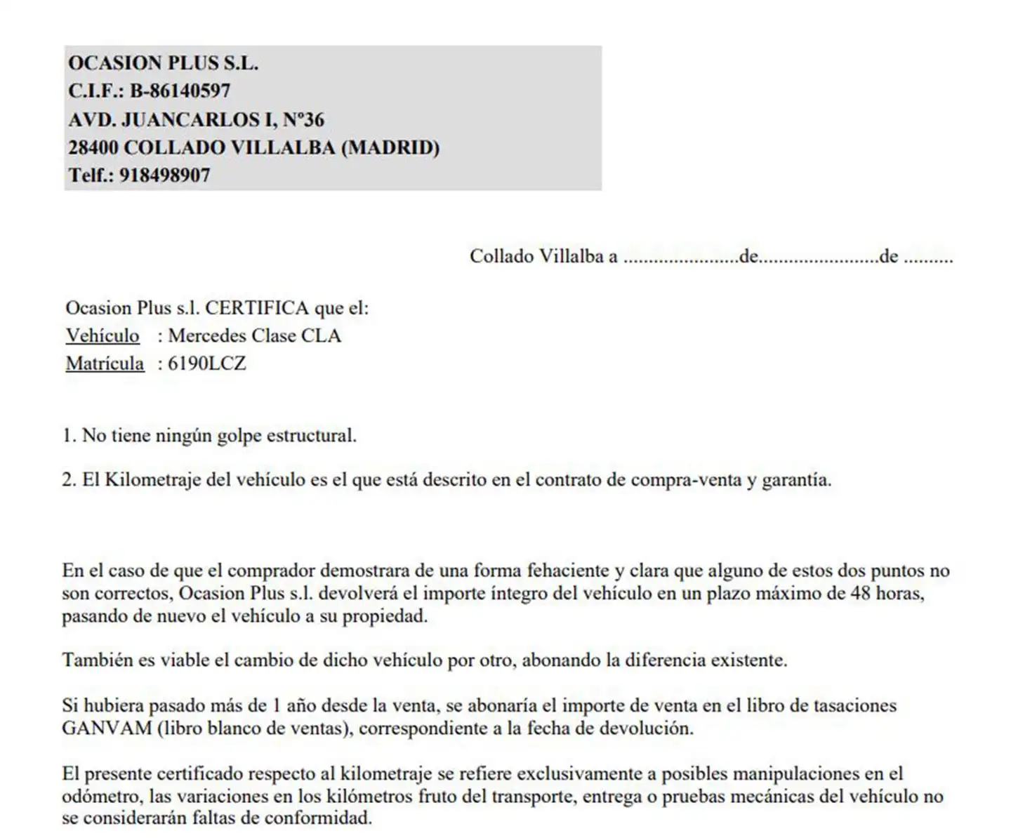 Certificado