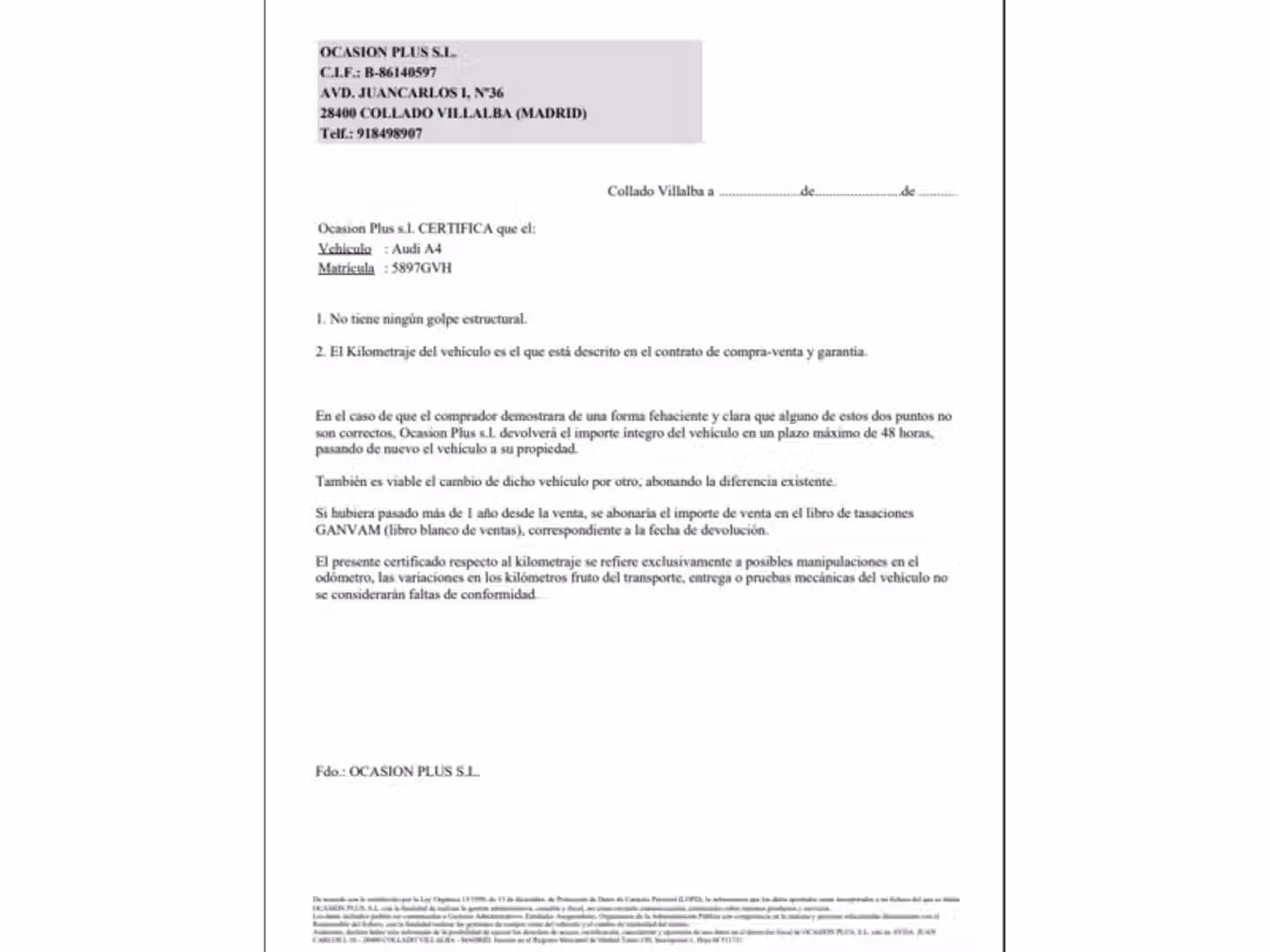 Certificado
