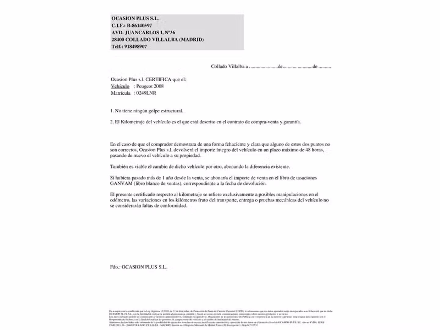Certificado