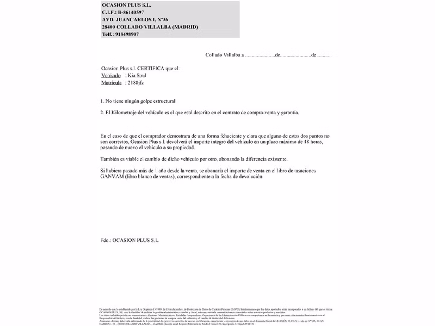Certificado
