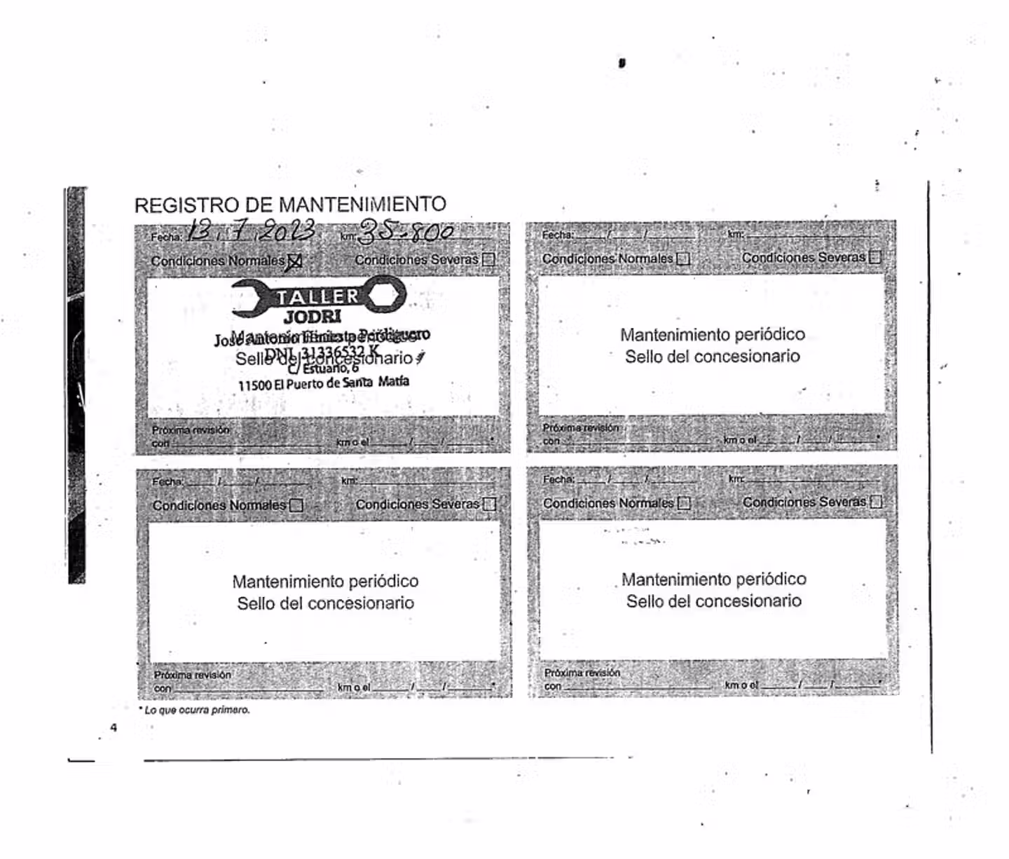 Mantenimiento