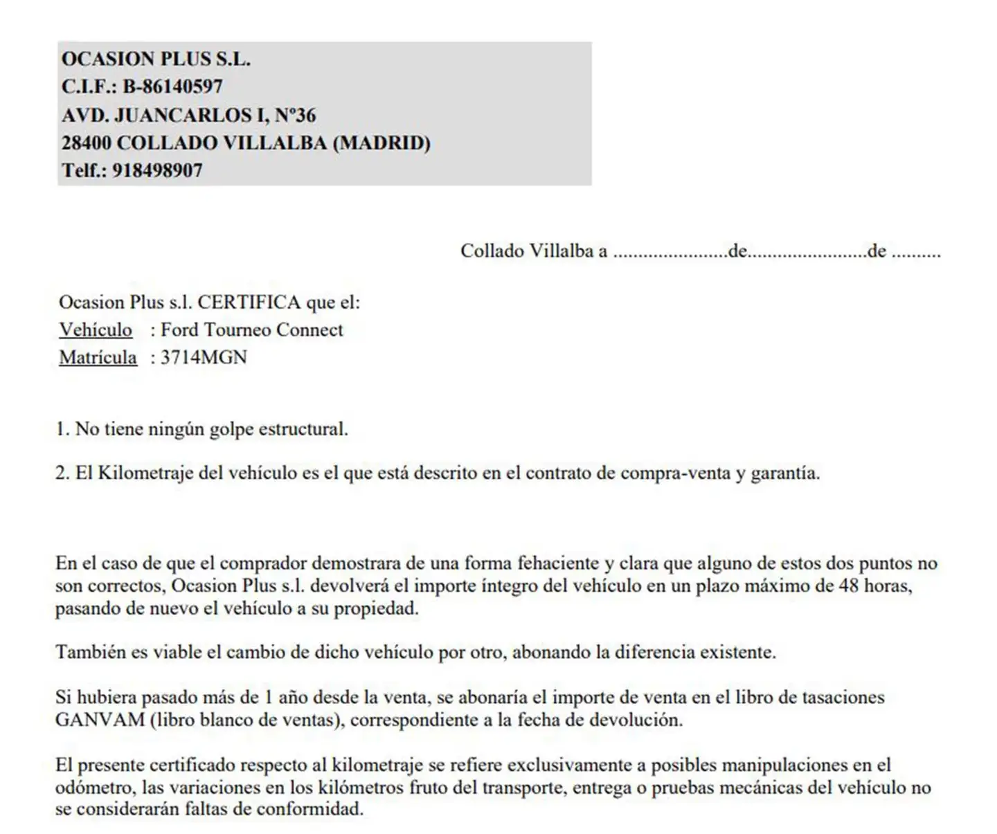 Certificado