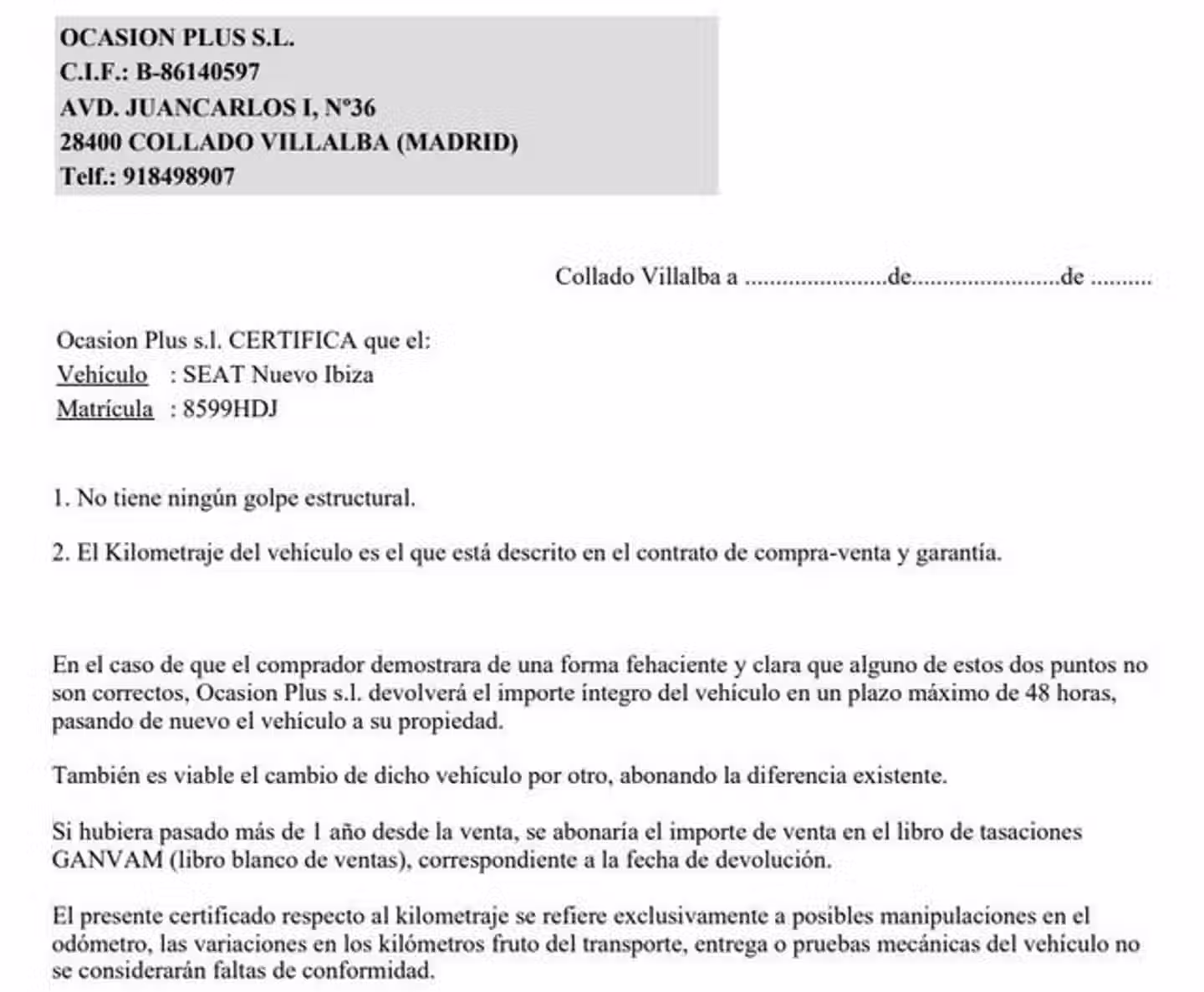 Certificado