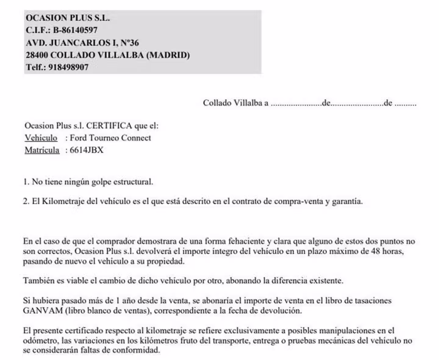 Certificado