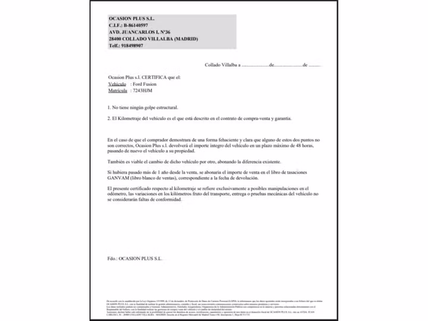 Certificado