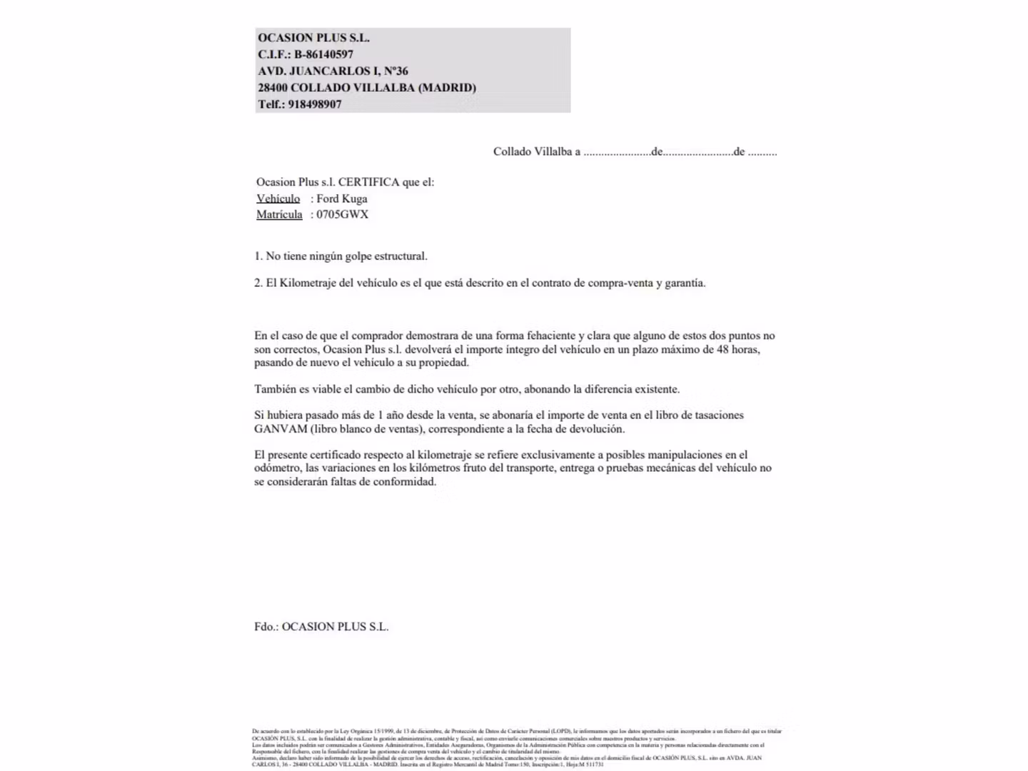 Certificado