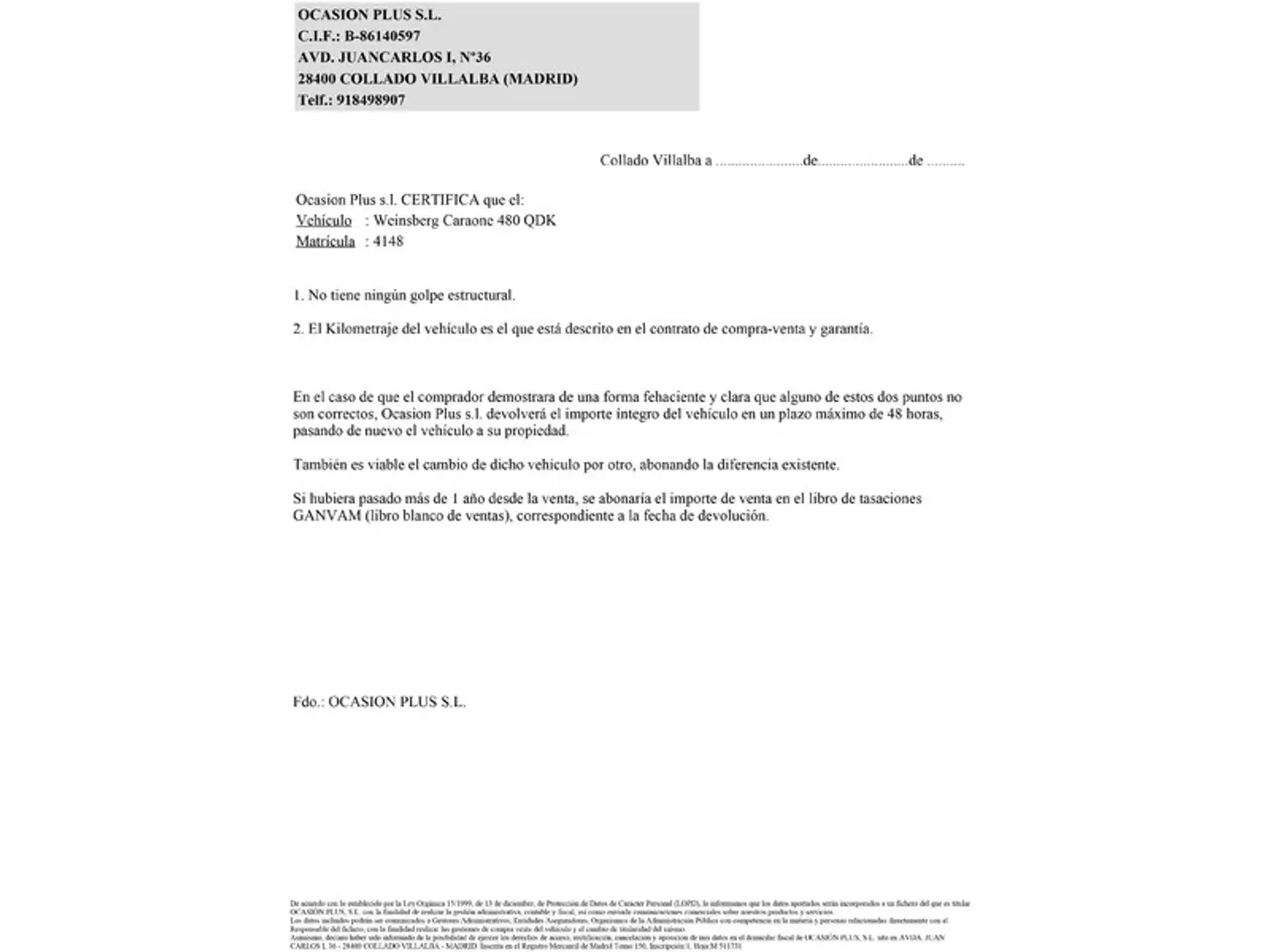 Certificado