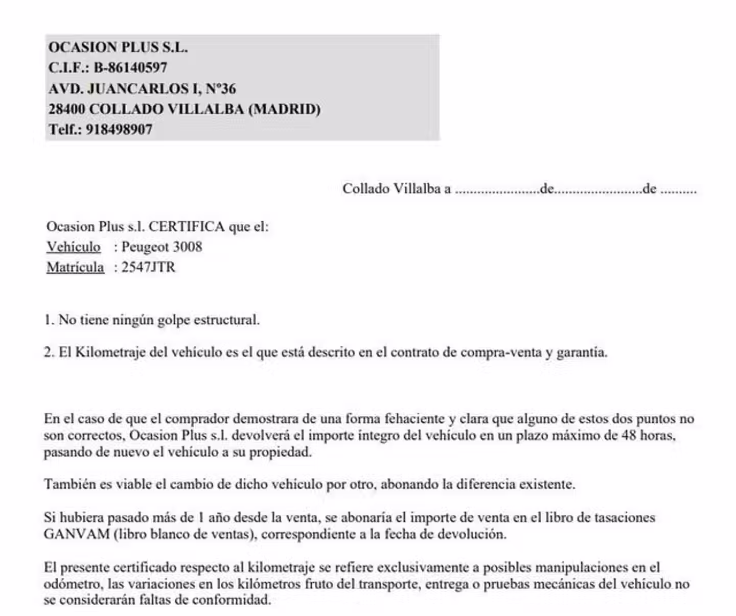 Certificado