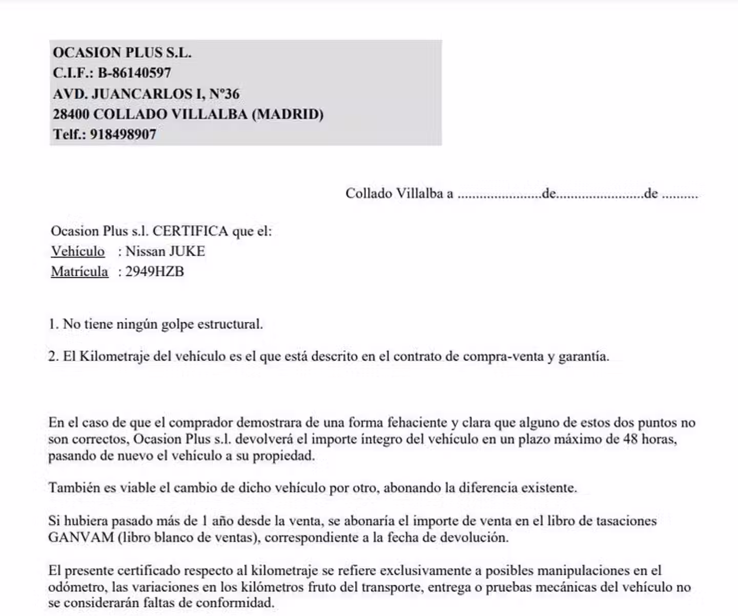 Certificado