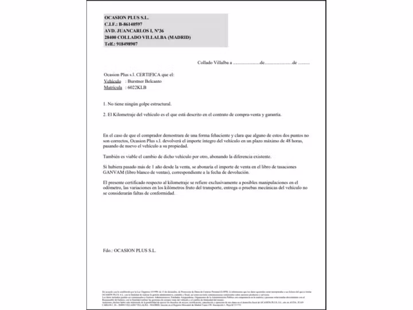 Certificado