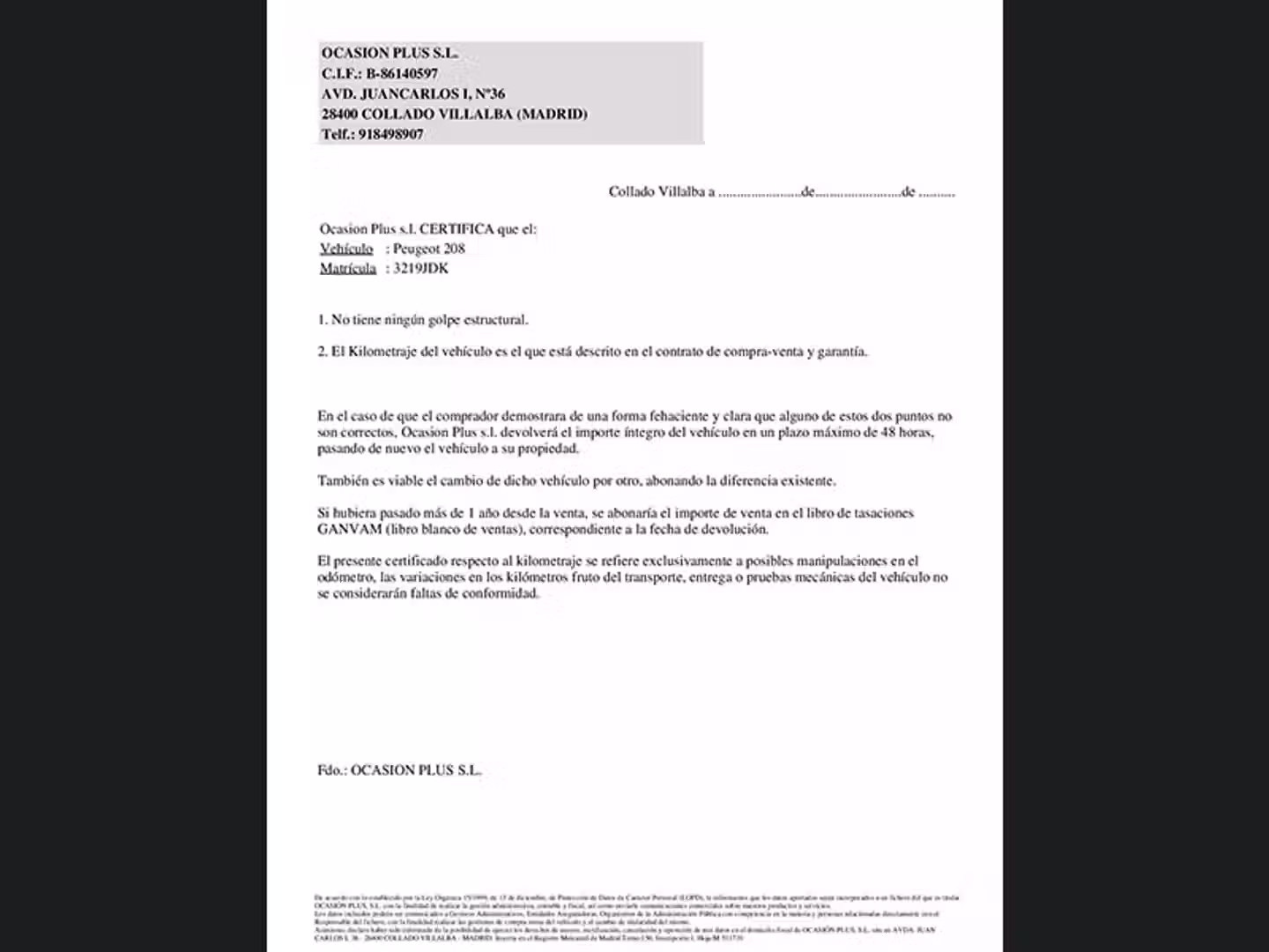 Certificado