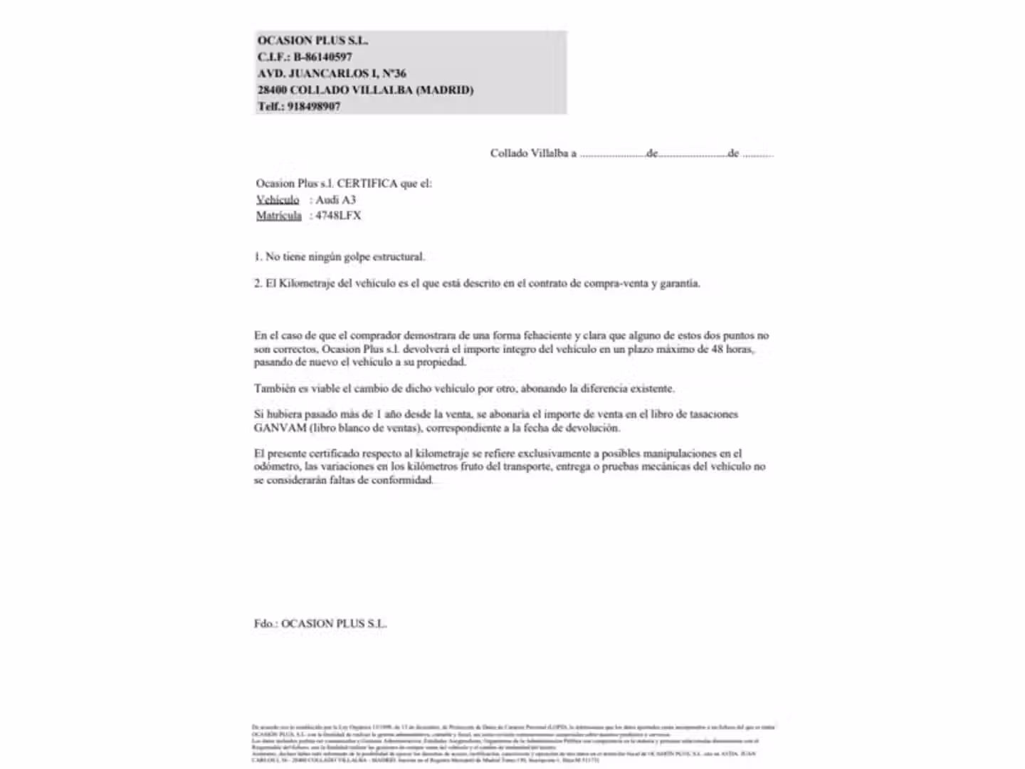 Certificado