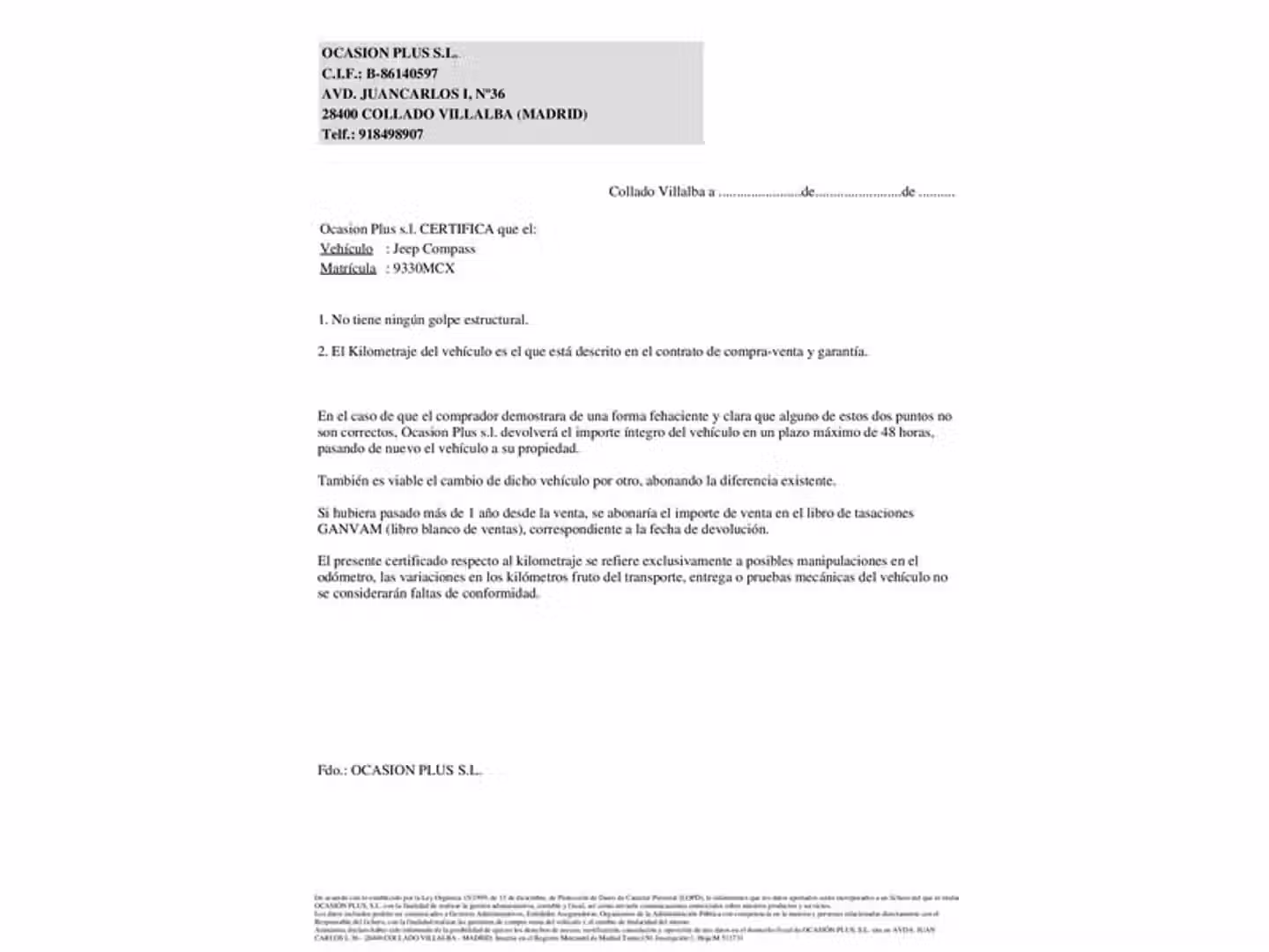 Certificado