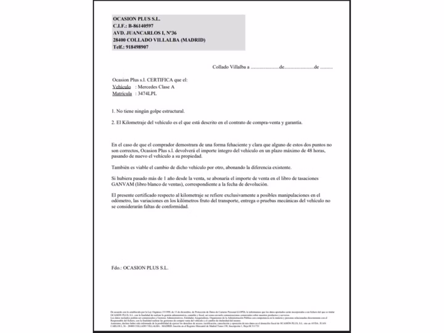Certificado