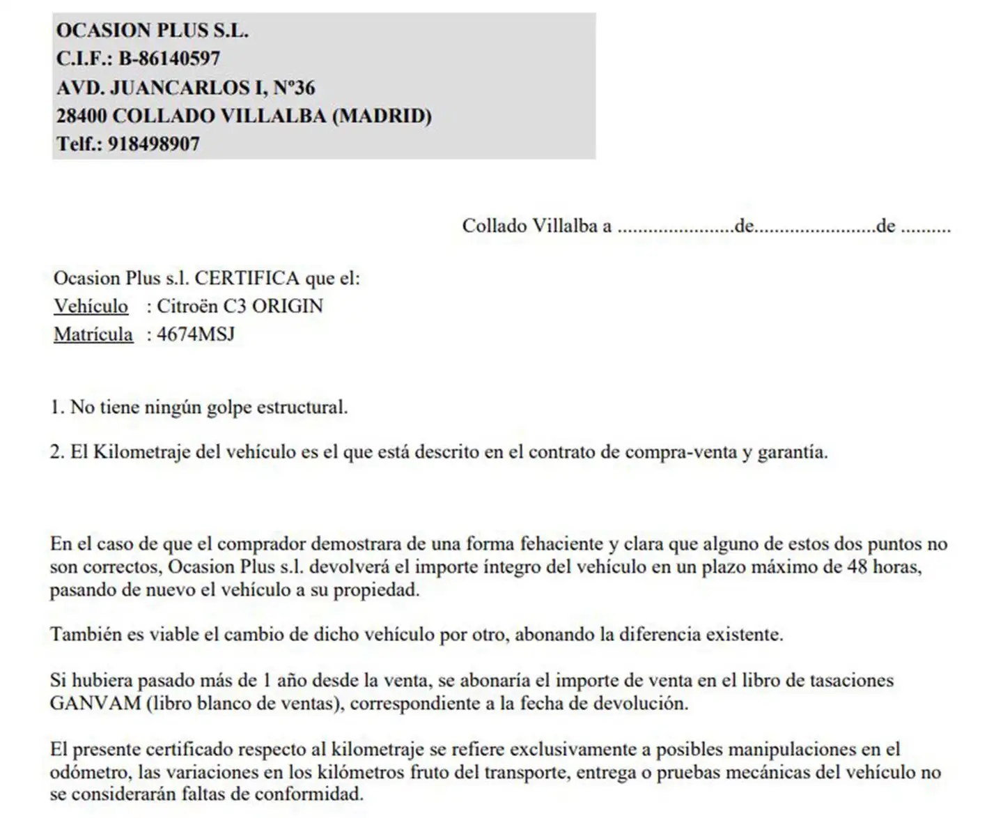Certificado