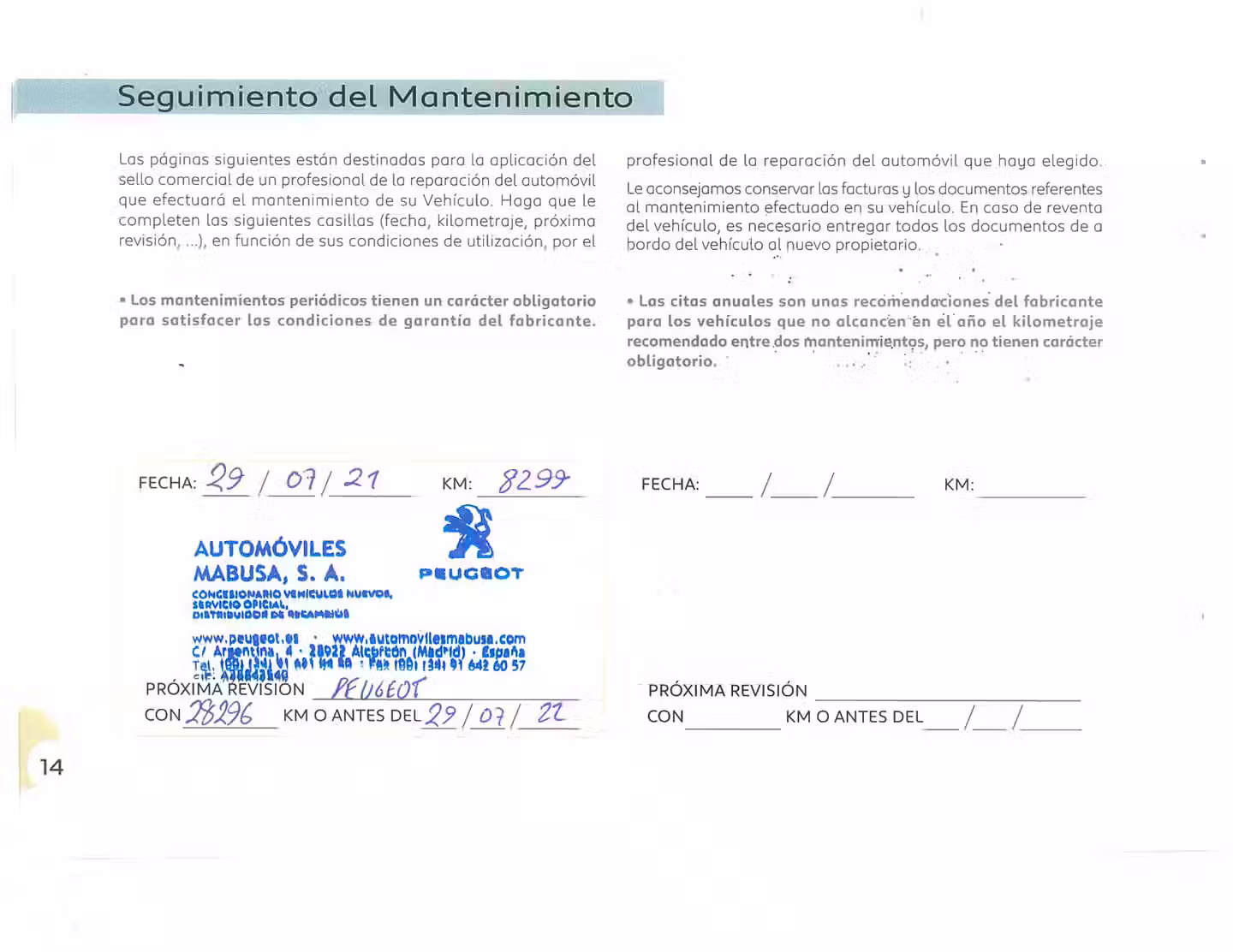 Mantenimiento