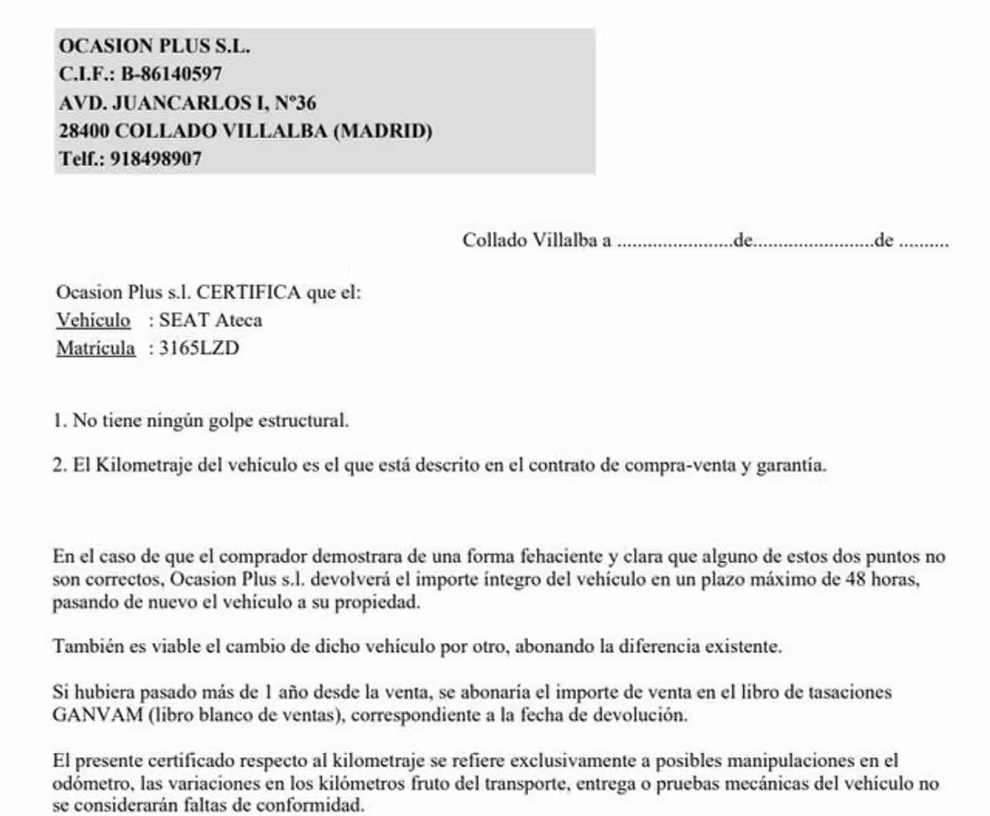 Certificado