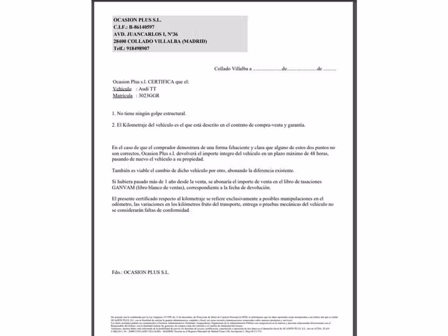 Certificado