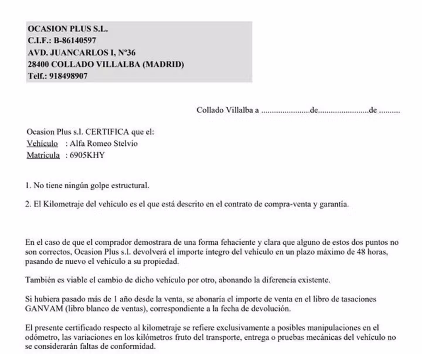 Certificado