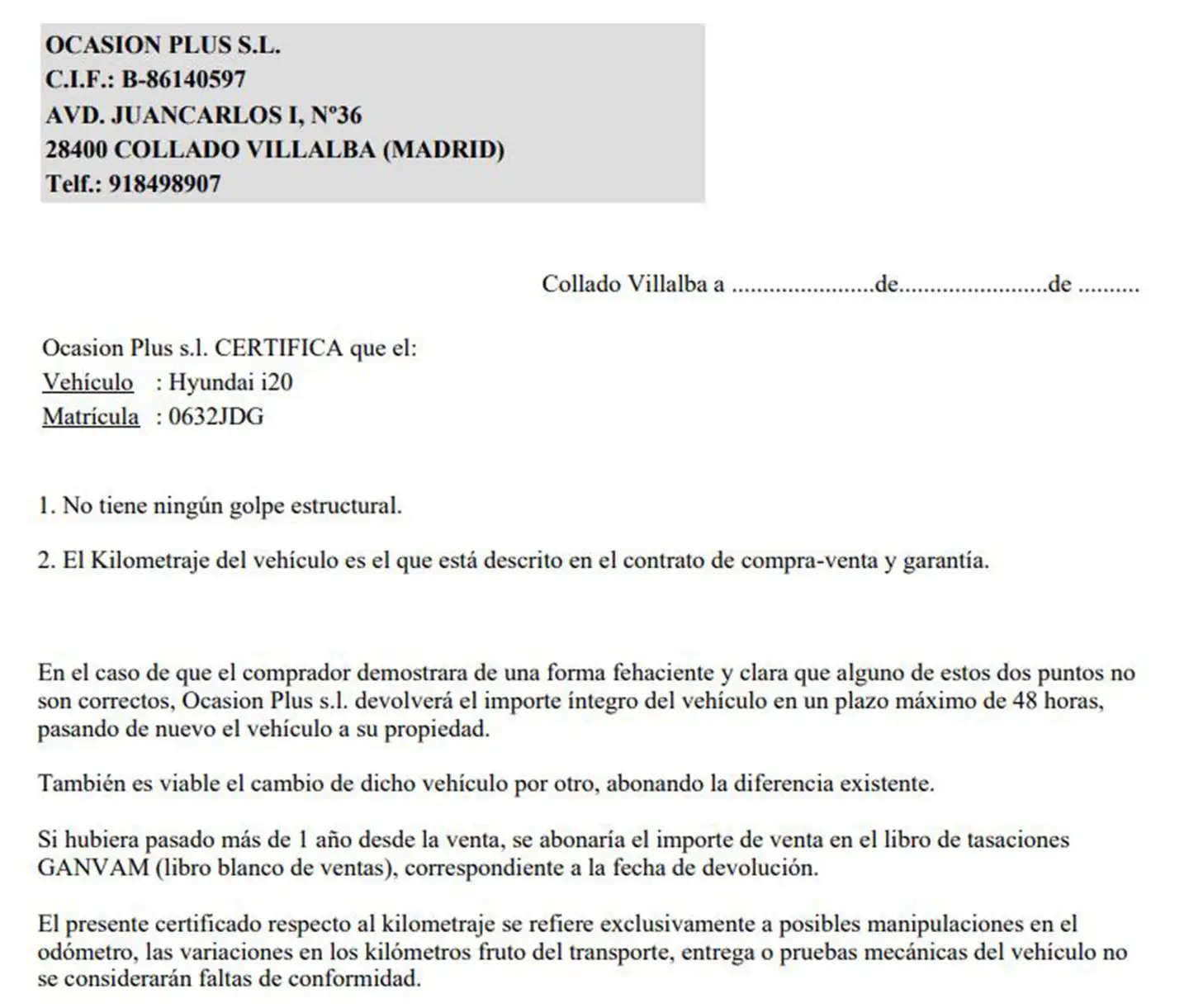 Certificado