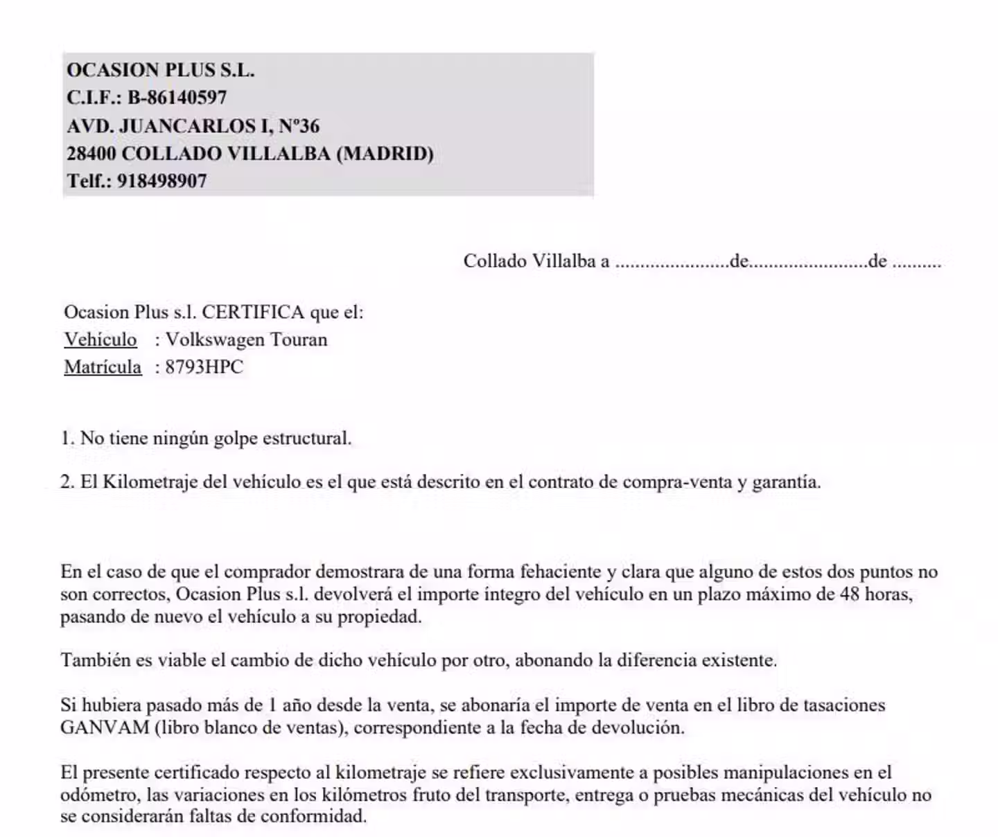 Certificado