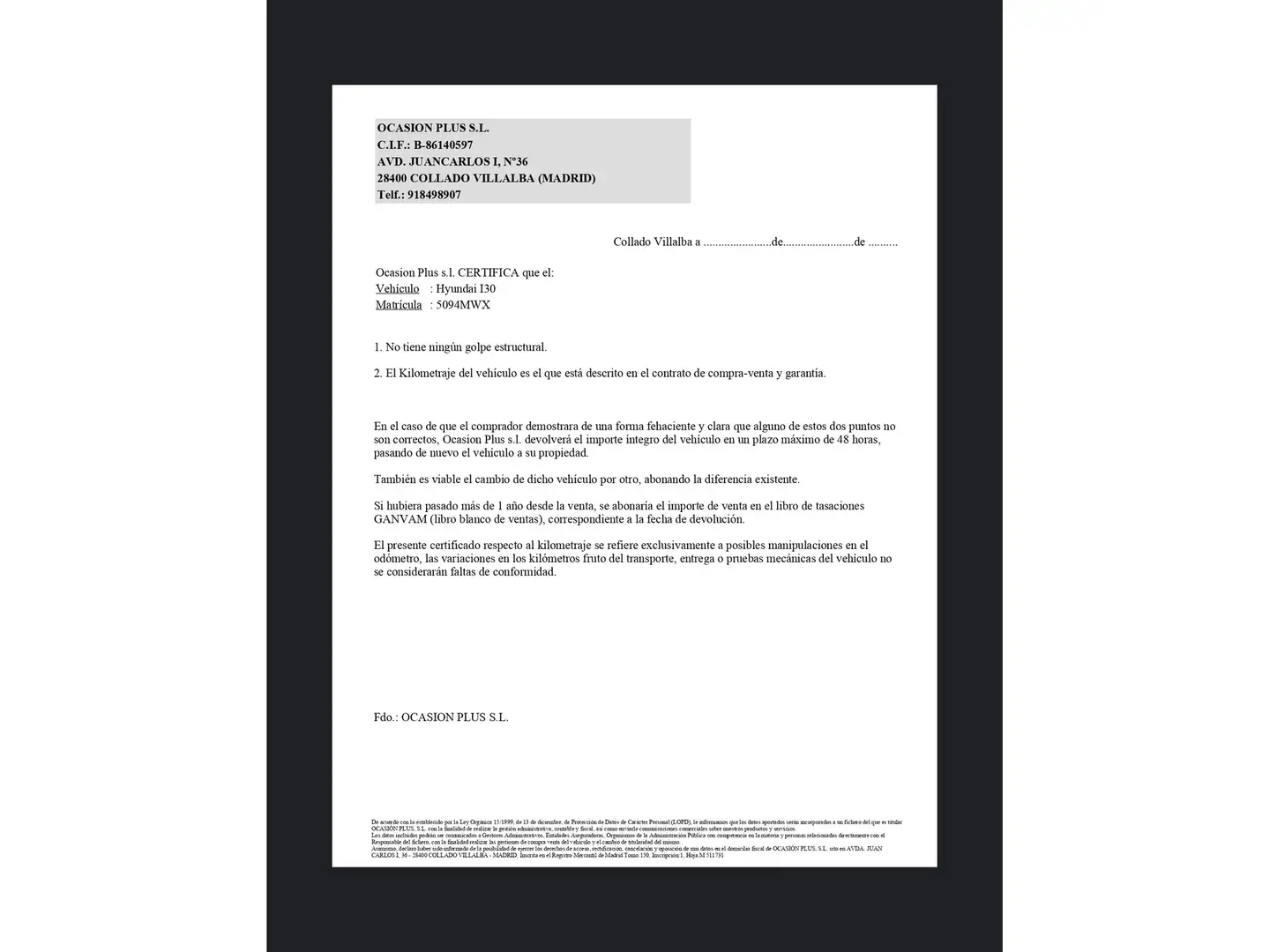 Certificado
