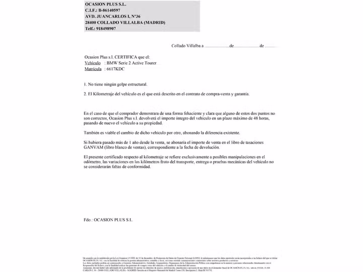 Certificado