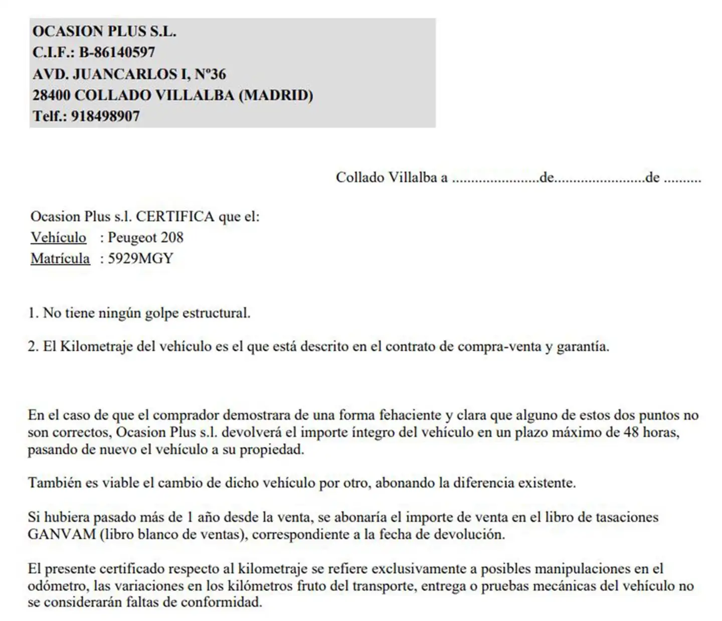 Certificado