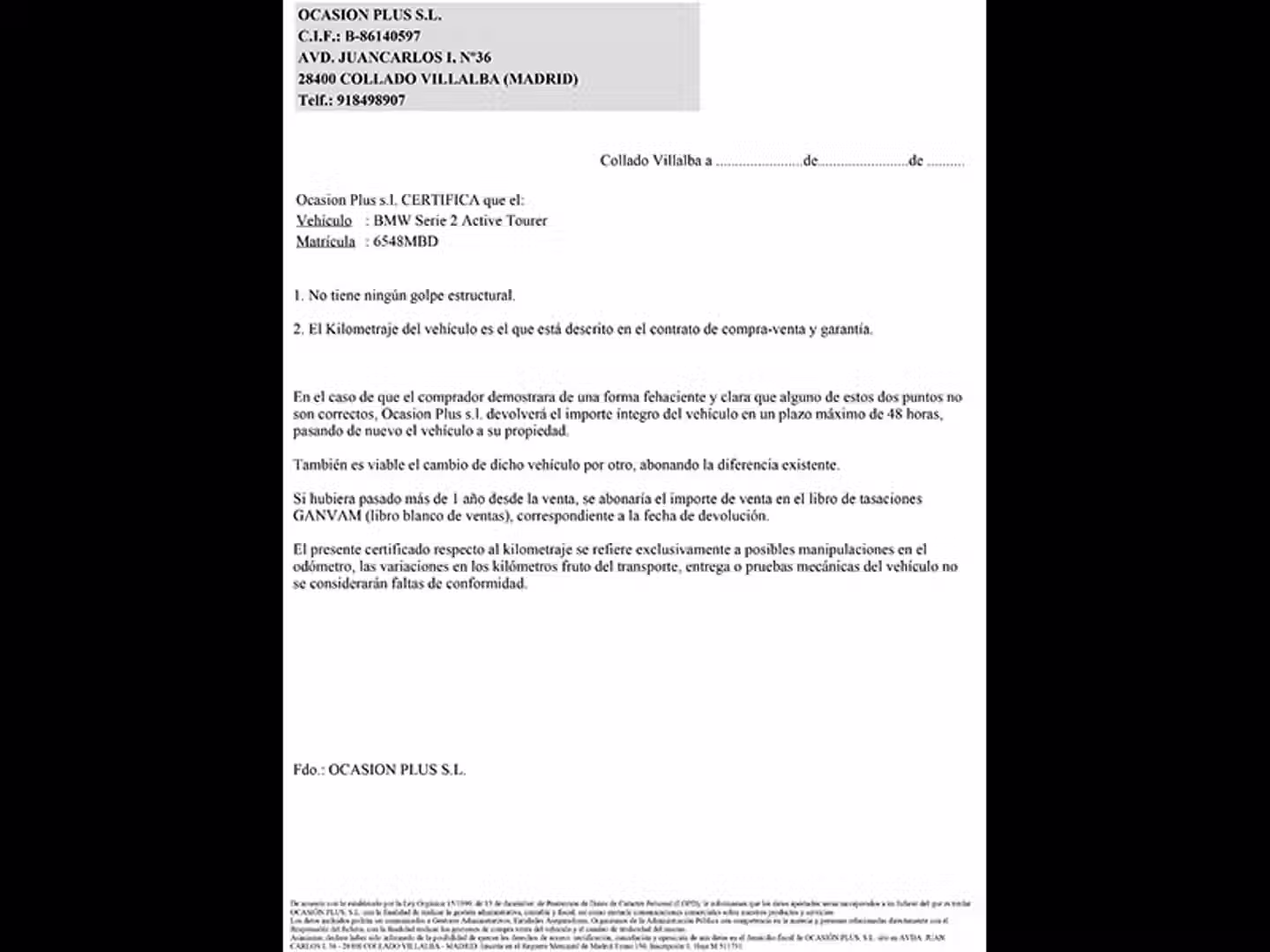 Certificado