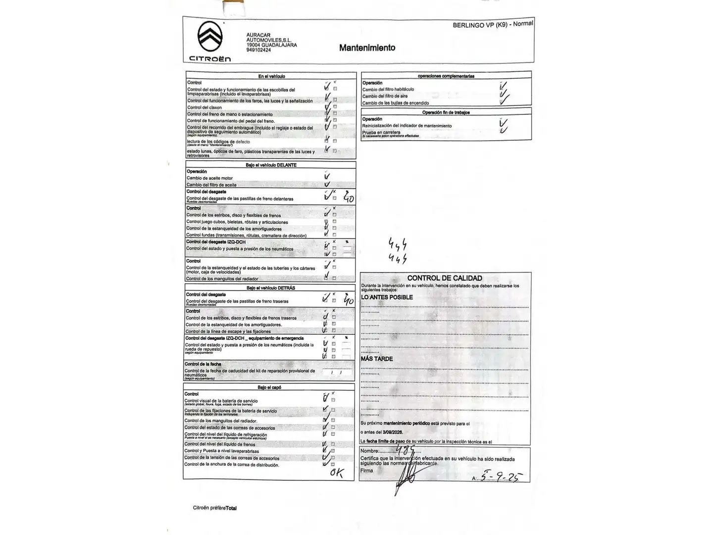 Mantenimiento