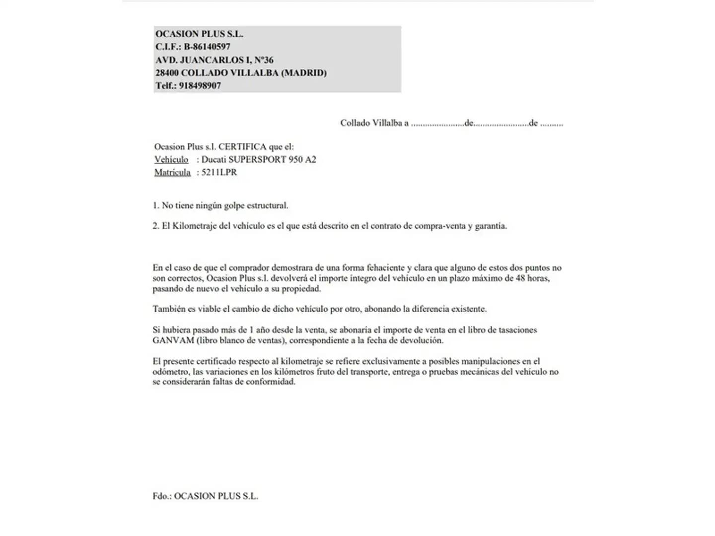 Certificado