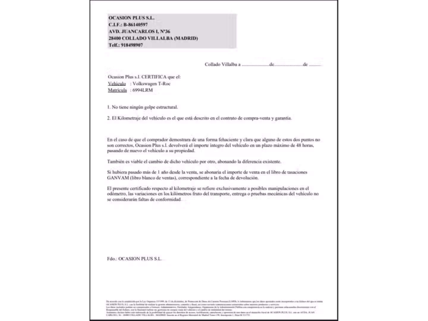 Certificado