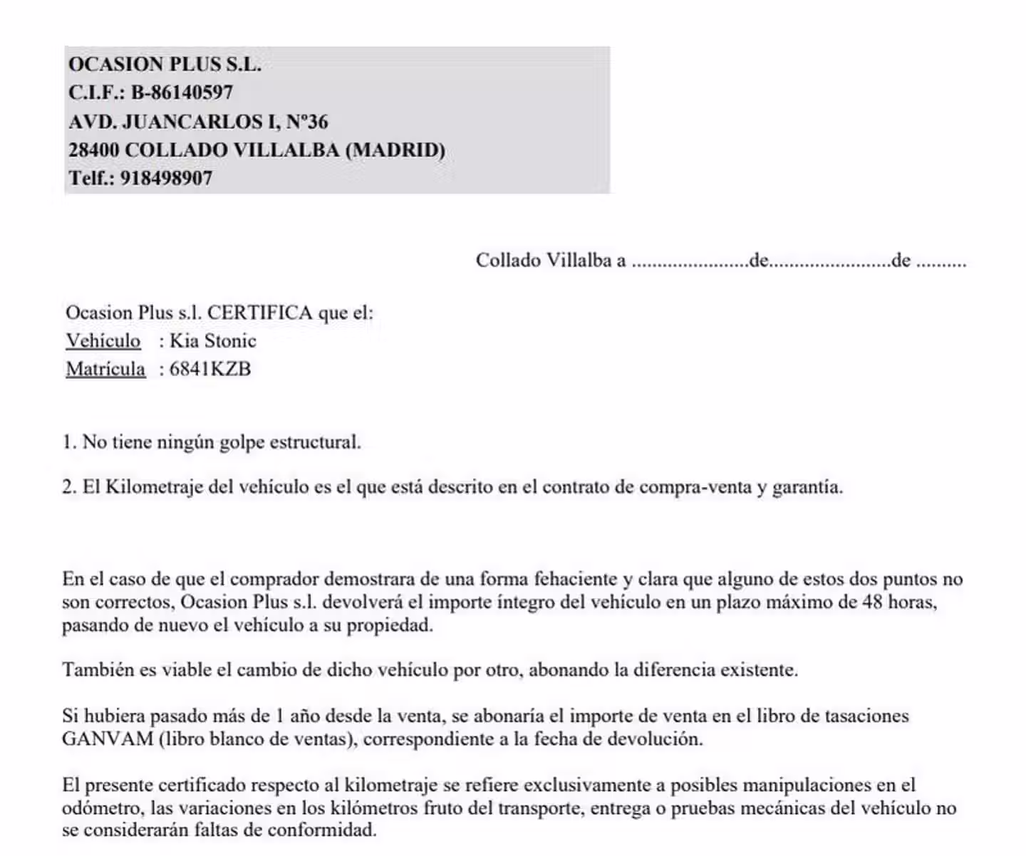 Certificado