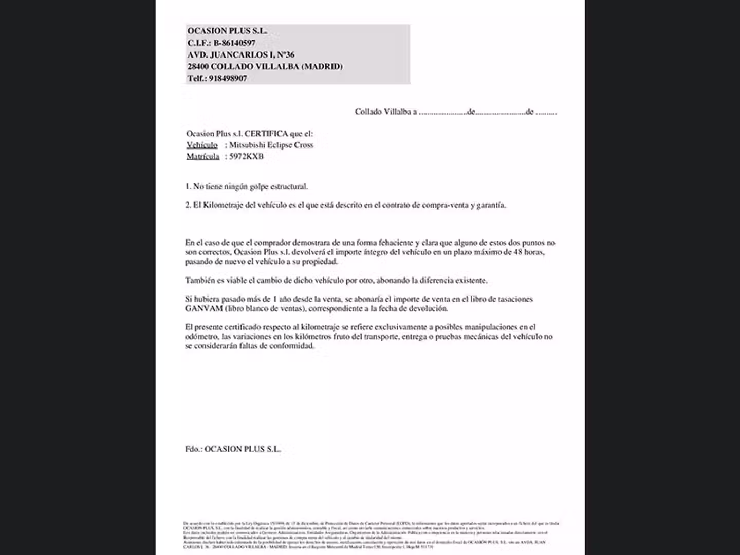 Certificado