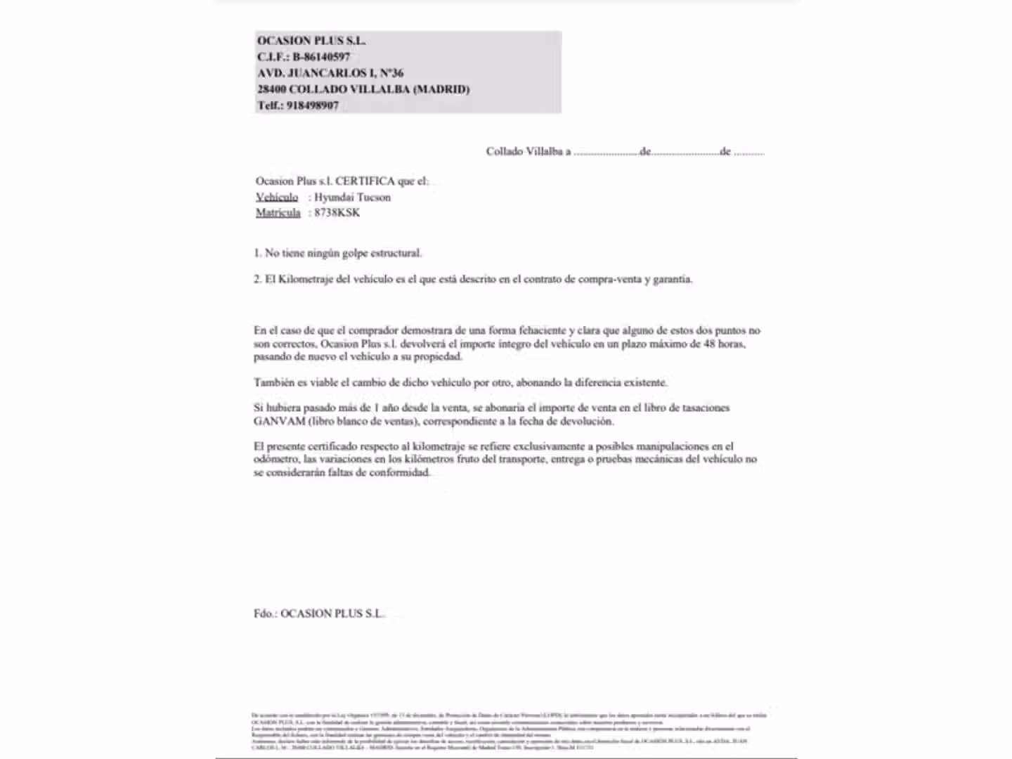 Certificado