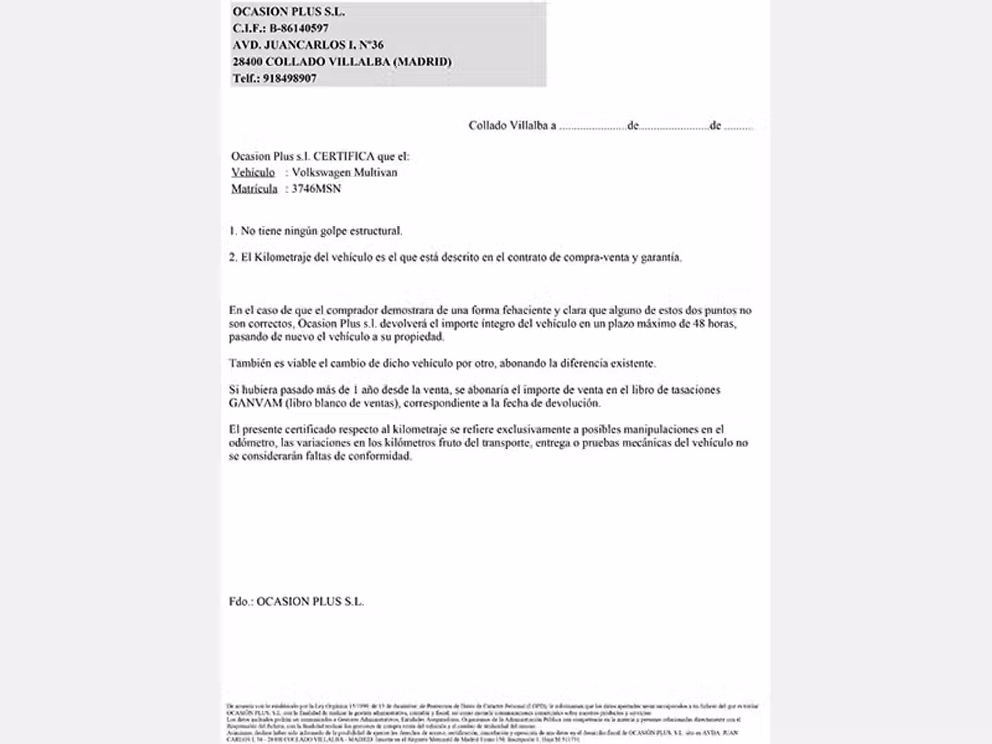 Certificado