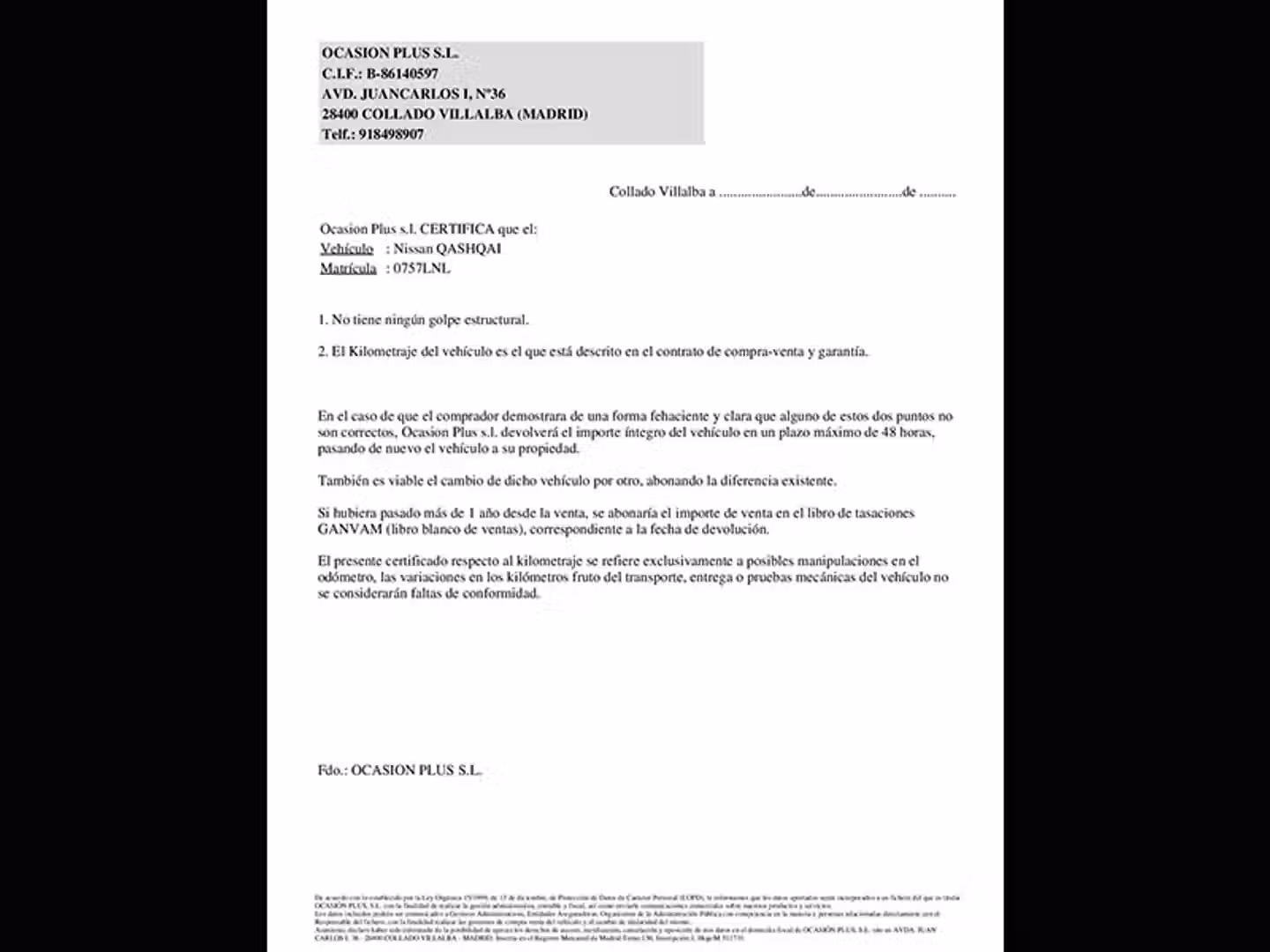 Certificado