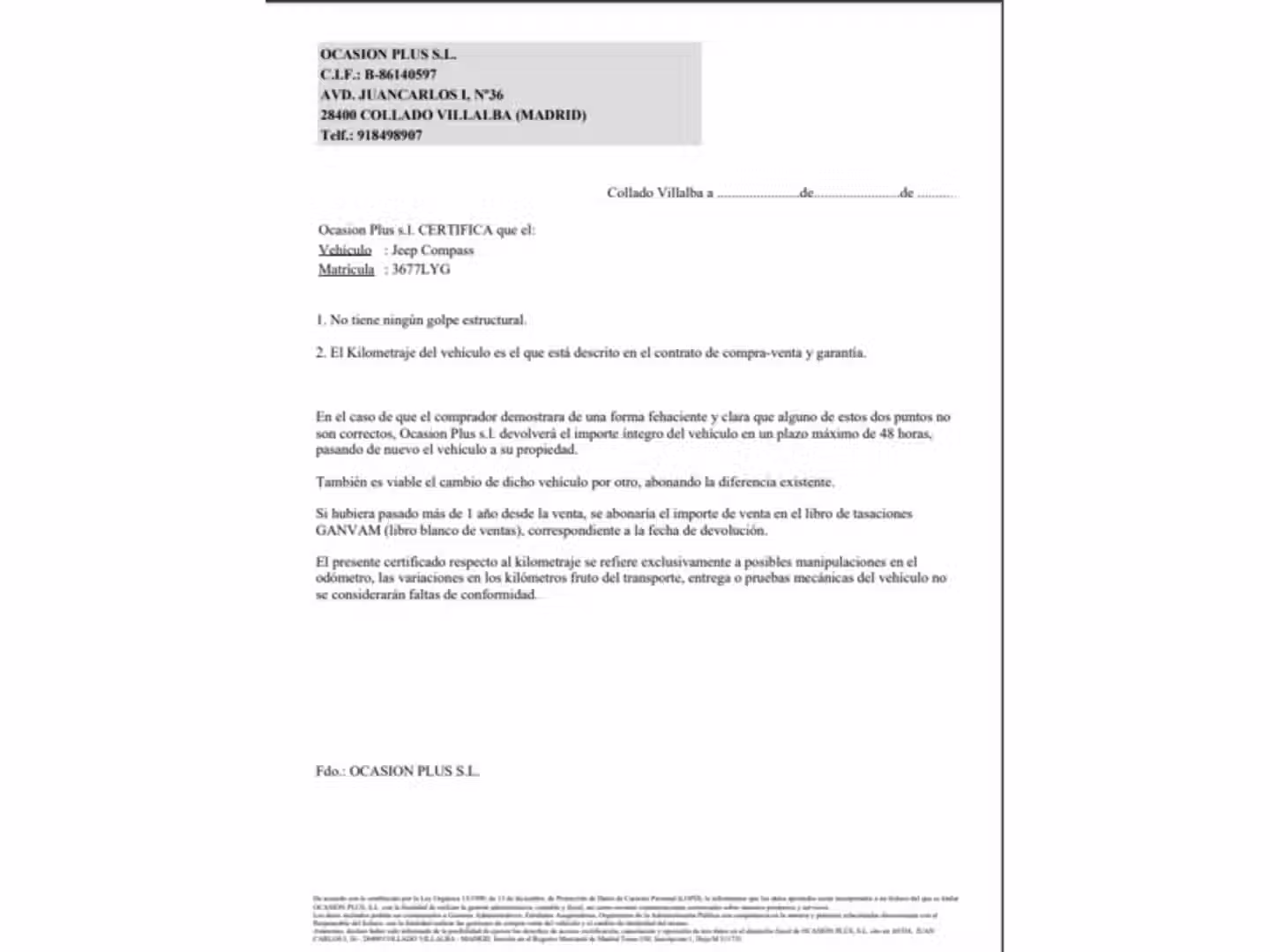 Certificado