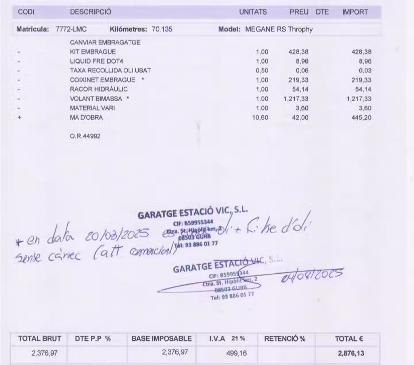 Mantenimiento