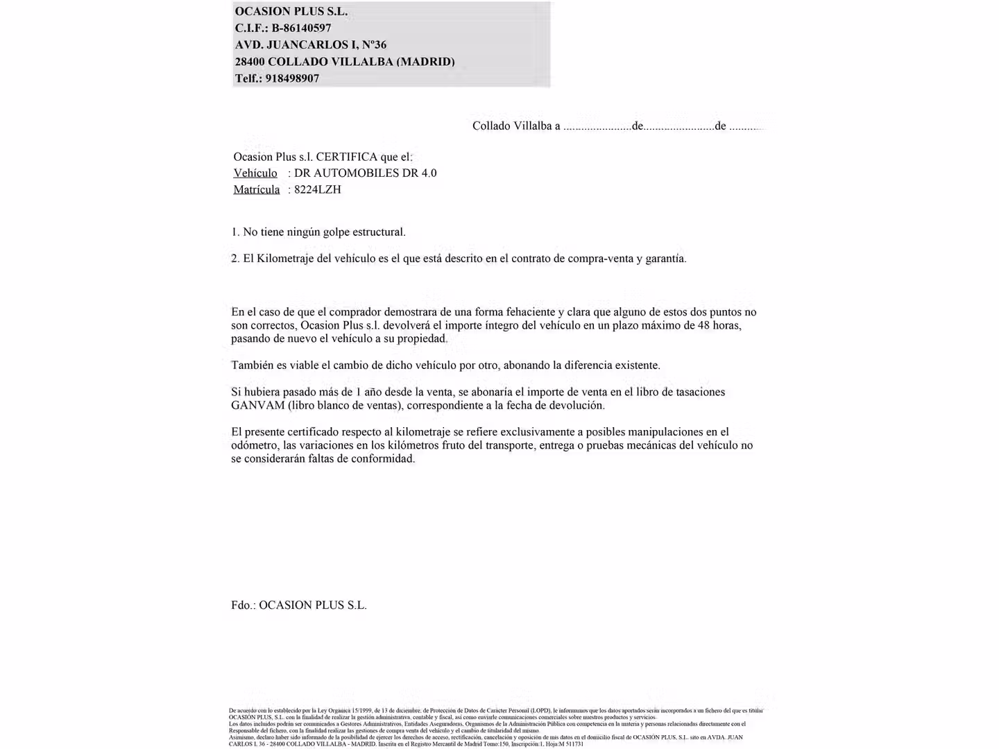 Certificado